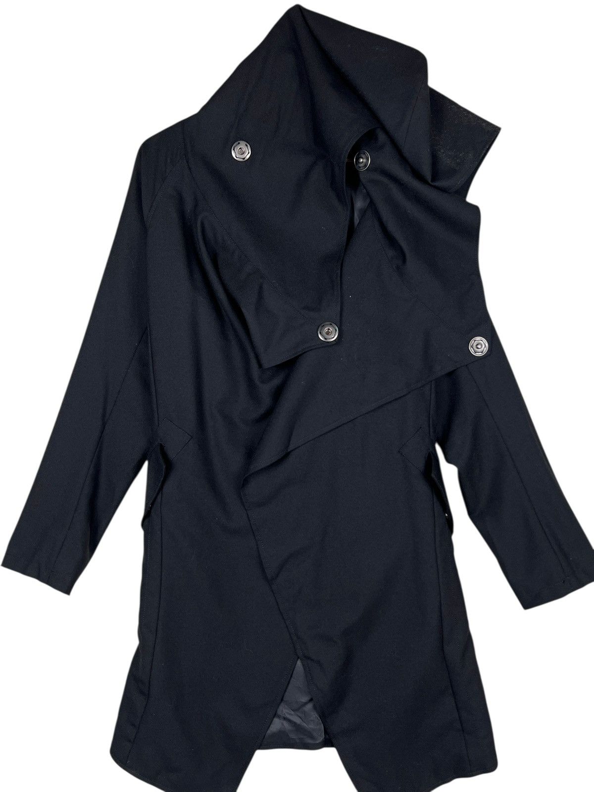 If Six Was Nine 🔥 Custom Culture black drape asymmetric coat Made In Japan Size US L / EU 52-54 / 3 - 5 Thumbnail