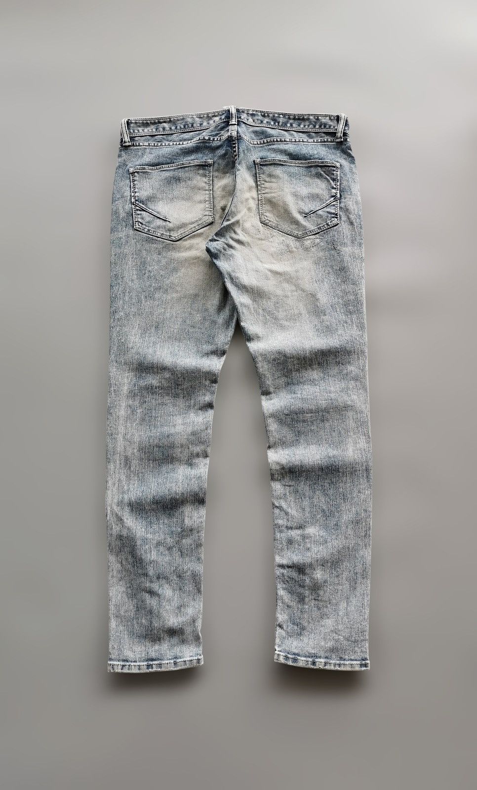 GOSTAR DE FUGA Go Star de Fuga Distressed Denim Jean Zipper Slit Hem Grunge Size US 33 - 2 Thumbnail
