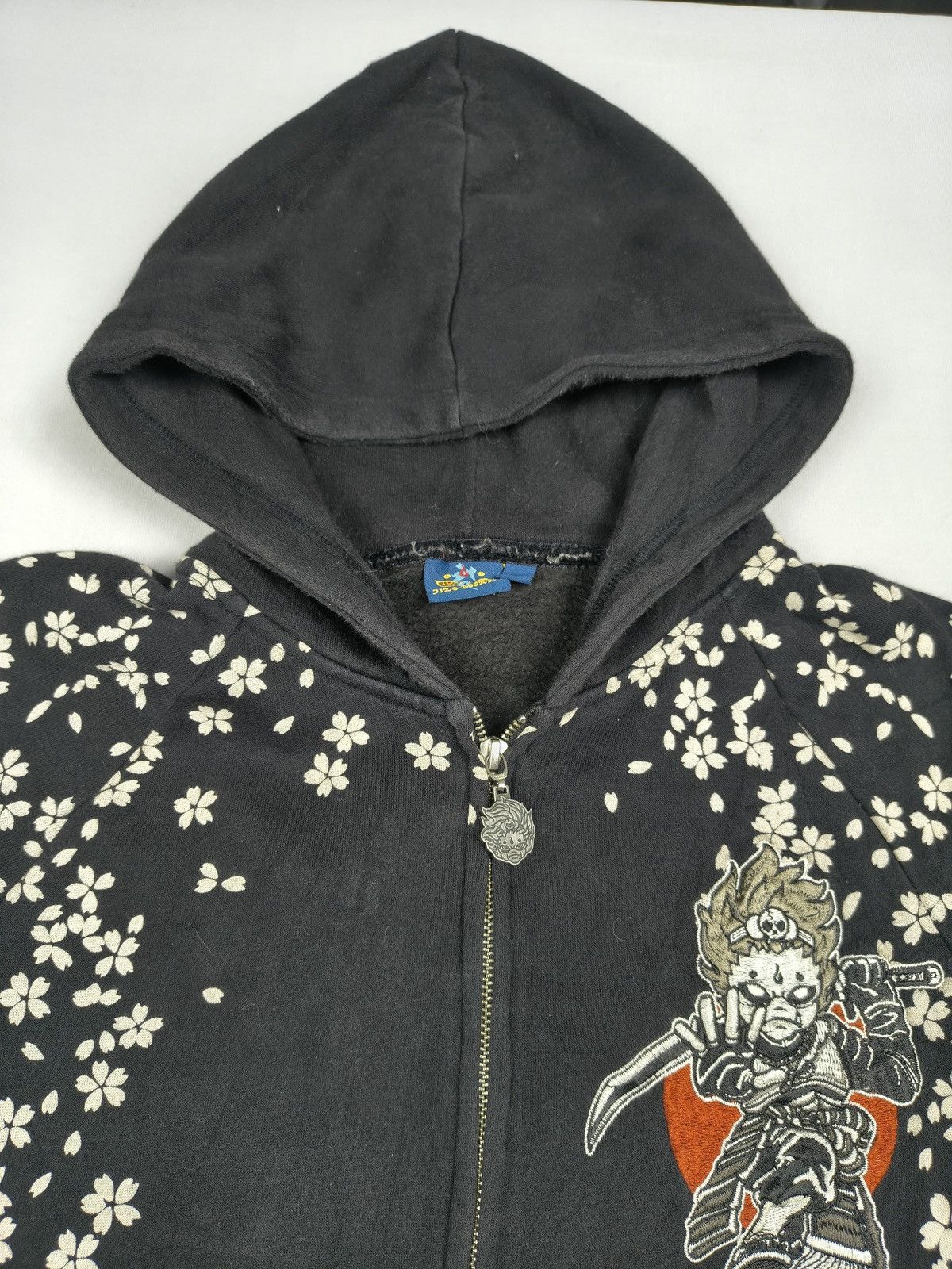 Japanese Brand Jizo Samurai Sakura Hoodie 🤺 (052) Size US XXS / EU 40 - 5 Thumbnail