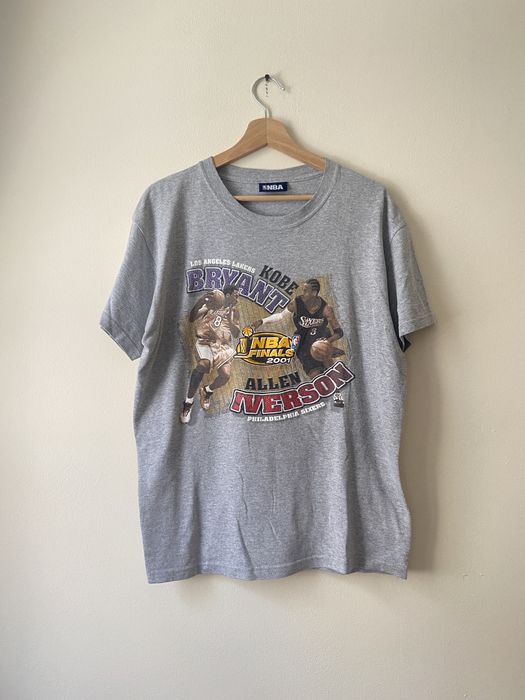 Kobe Bryant T-Shirt Vintage 90s Basketball Allen Iverson T shirt