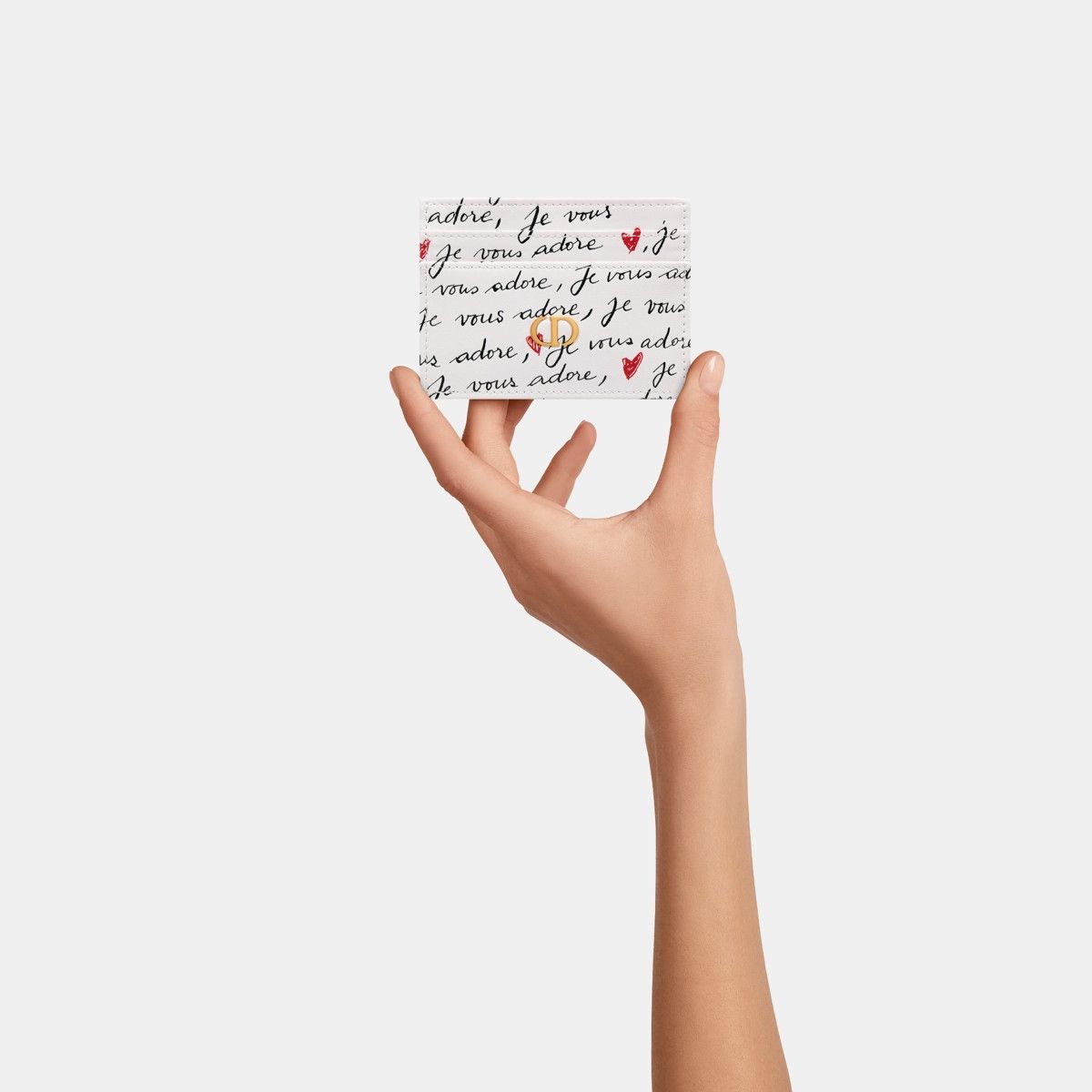 Dior o1bcso1str0226 Size:OS/Freesia Card Holder in White/Black Size ONE SIZE - 4 Thumbnail
