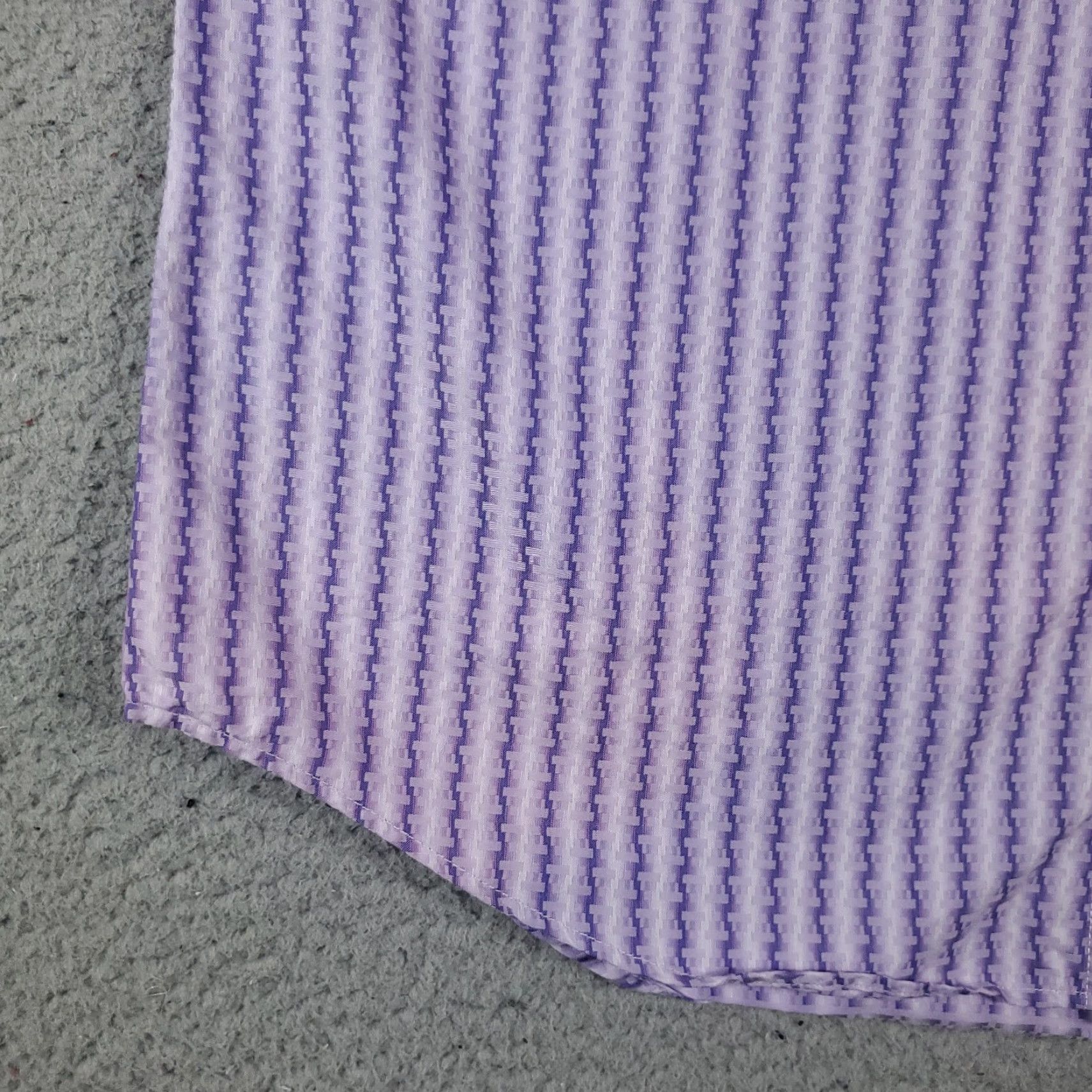 BUGATCHI Bugatchi Uomo Button-Up Shirt Mens Medium Purple Striped Long Sleeve Size US M / EU 48-50 / 2 - 3 Thumbnail