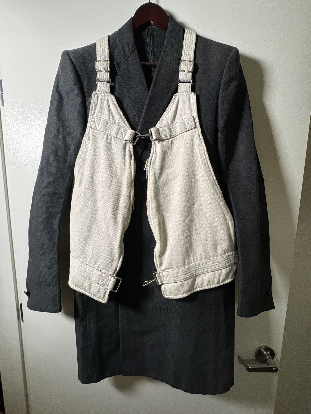 image of Carol Christian Poell Kit Vestbag Size46 in White, Men's (Size Medium)