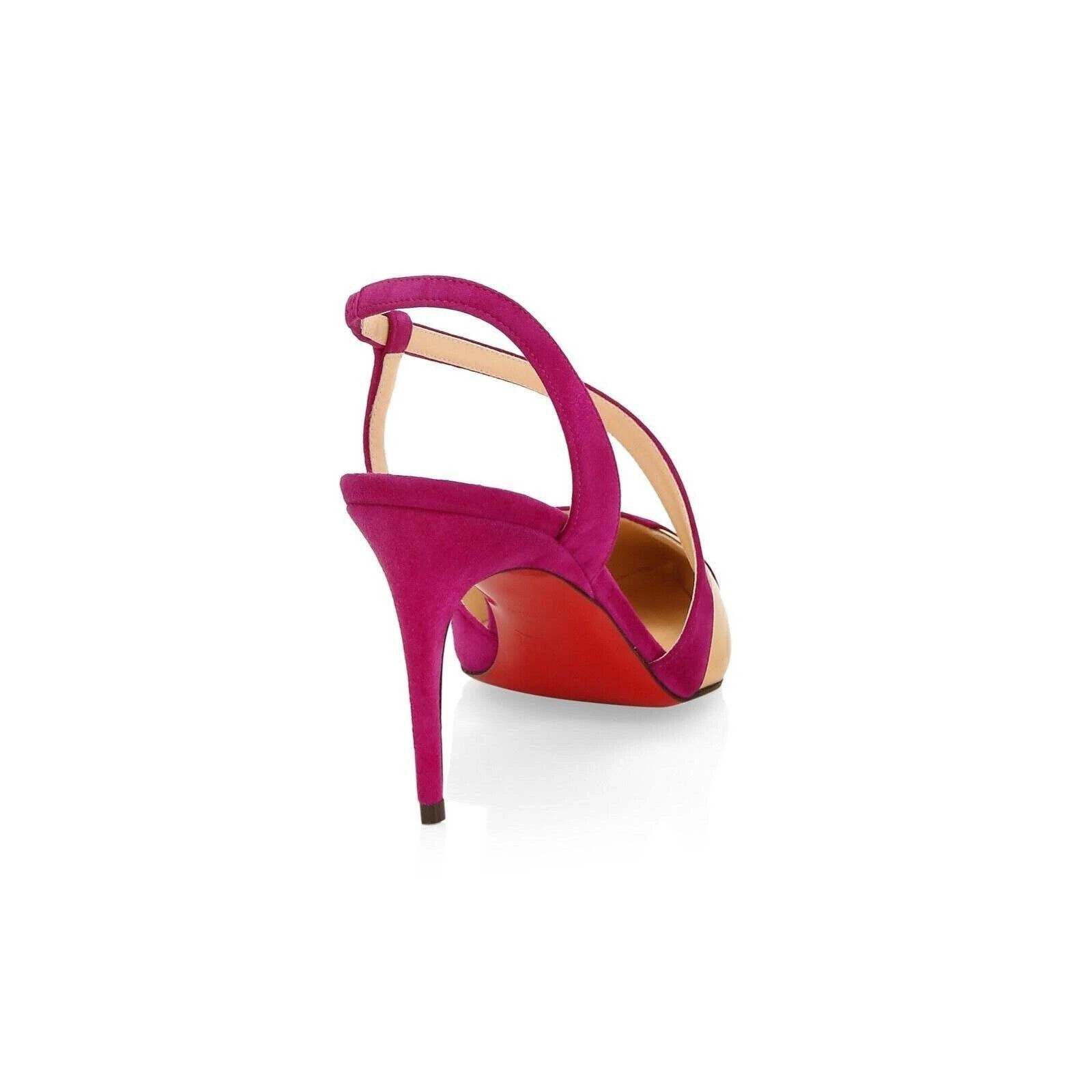 Christian Louboutin Christian Louboutin Platina 85 Pink Richelieu Cross Strap Size US 8.5 / IT 38.5 - 10 Thumbnail