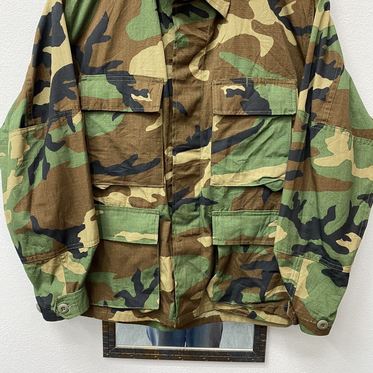 Vintage Deadstock Vintage 80s US Military Woodland Camouflage Jacket Size US M / EU 48-50 / 2 - 3 Thumbnail