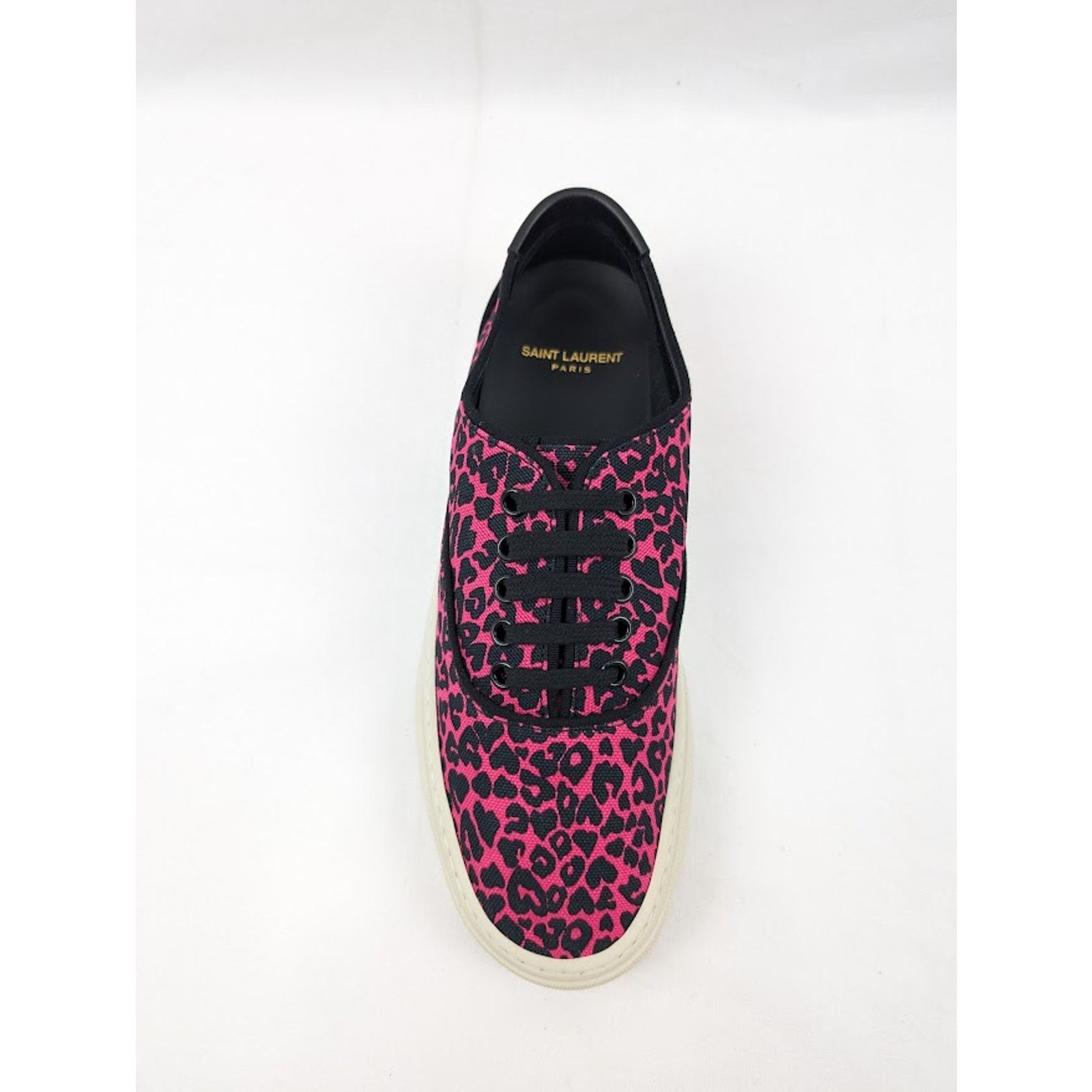 Saint Laurent Paris o1rshd1 Women's Venice Low Top SL Sneakers in Fuxia Nero 41 Size US 11 / IT 41 - 6 Thumbnail