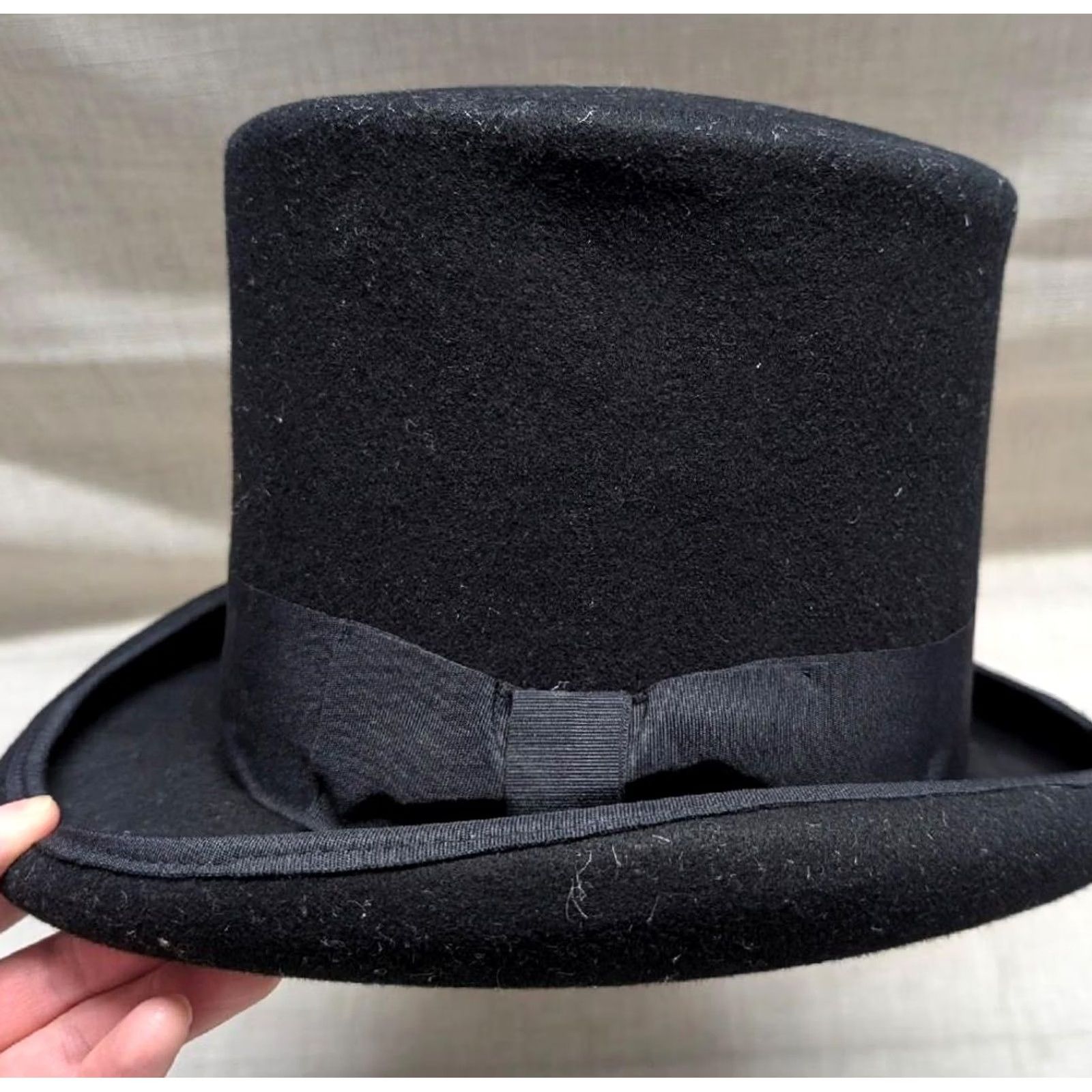 Vintage VINTAGE Jhats Top Hat Shirt Men L Black Victorian Edwardian Stovepipe Style Mens Size US L / EU 52-54 / 3 - 3 Thumbnail
