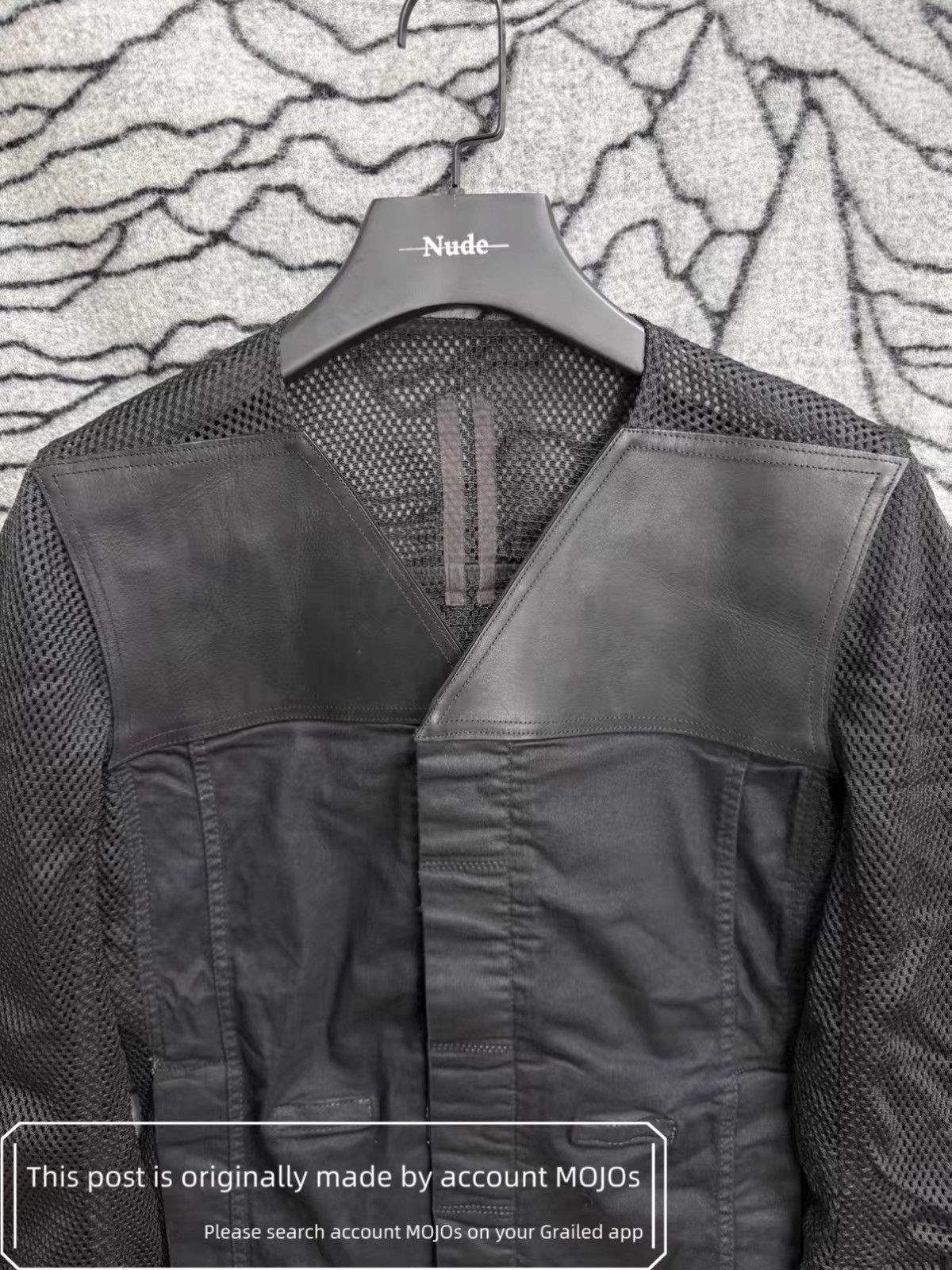 Rick Owens Sz M Rick Owens Drkshdw Leather Joint Mesh Jacket mojos37 Size US M / EU 48-50 / 2 - 4 Thumbnail