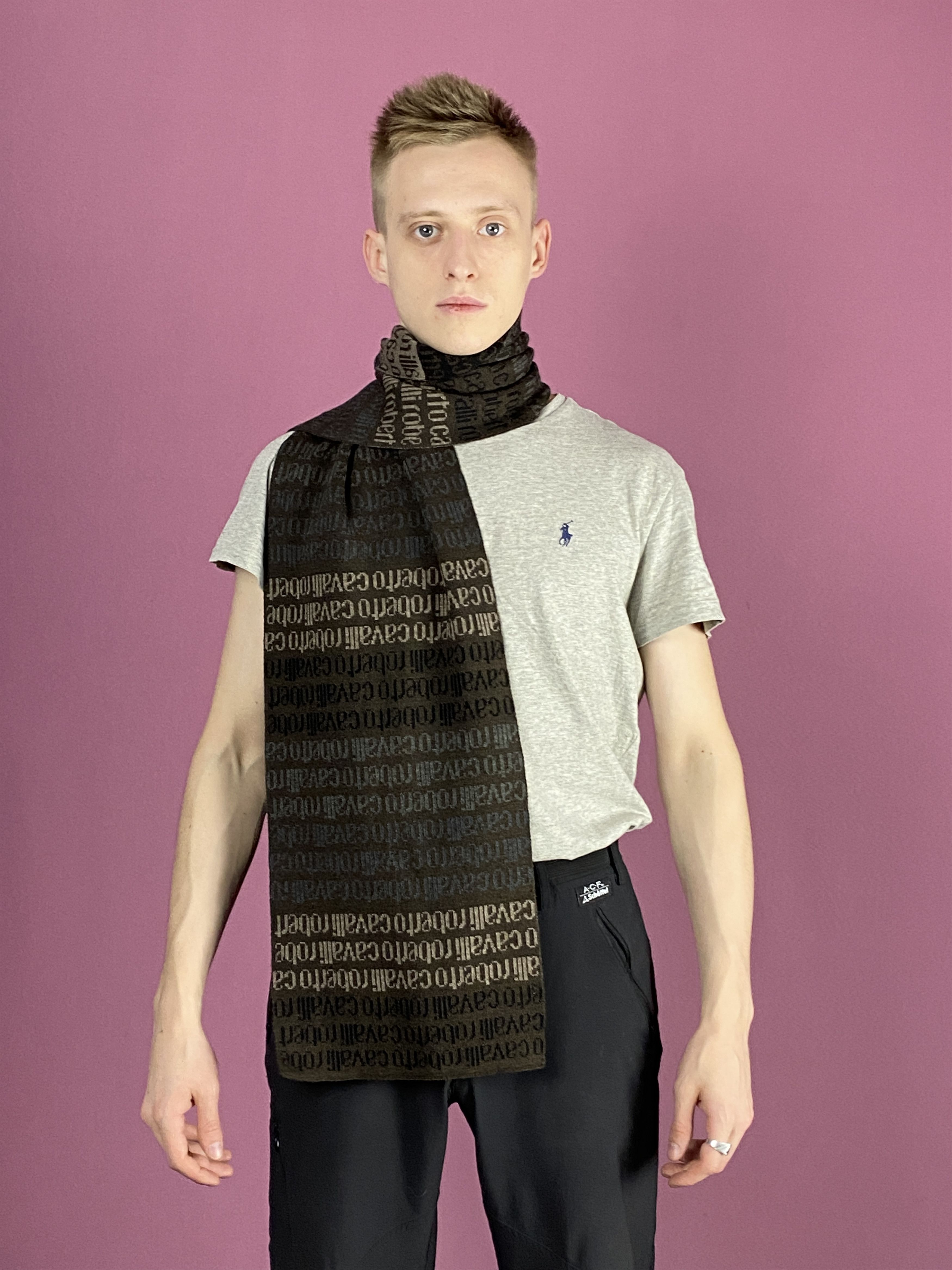 Just Cavalli × Roberto Cavalli Roberto Cavalli Wool Scarf Size 26 - 1 Thumbnail