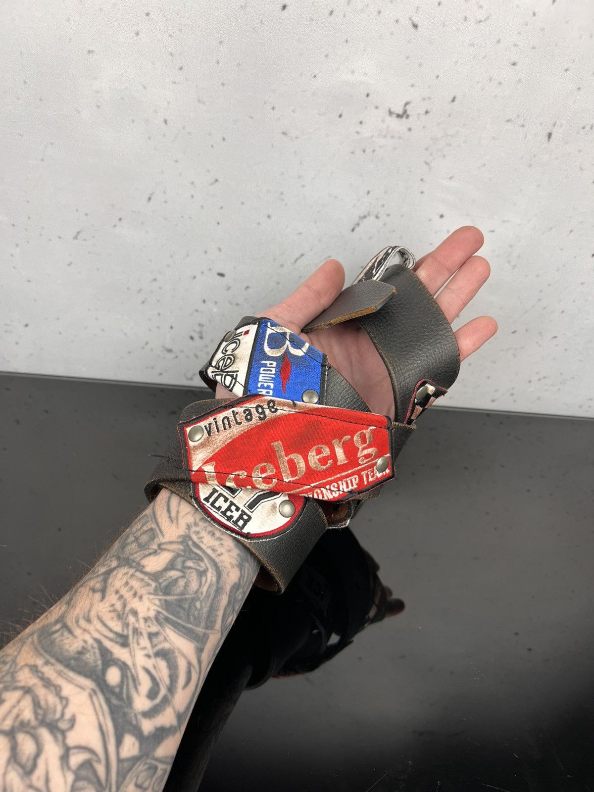 Iceberg Vtg Iceberg Racing Team Leather Patch Belt Rare Archive Size ONE SIZE - 2 Thumbnail