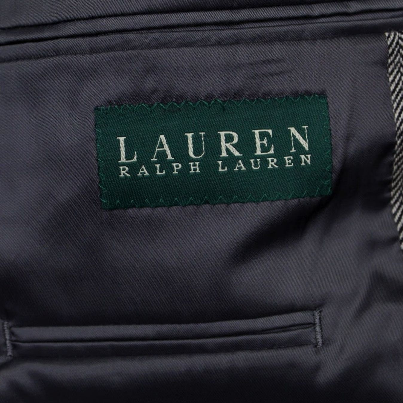 Ralph Lauren LAUREN Ralph Lauren Blazer Mens 46L Gray 2 Button Lambswool Single-Breasted Notch Lapel Wool Blend Jacket Size 46R - 7 Thumbnail