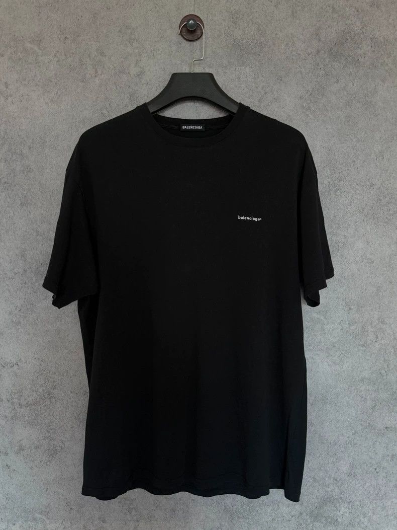 Balenciaga Balenciaga Lowercase Letter Print Short Sleeve Size US L / EU 52-54 / 3 - 1 Thumbnail