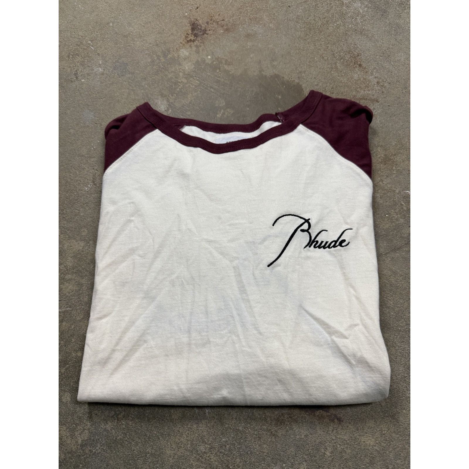 Rhude Rhude Tee Maroon White Large New Size US L / EU 52-54 / 3 - 2 Thumbnail