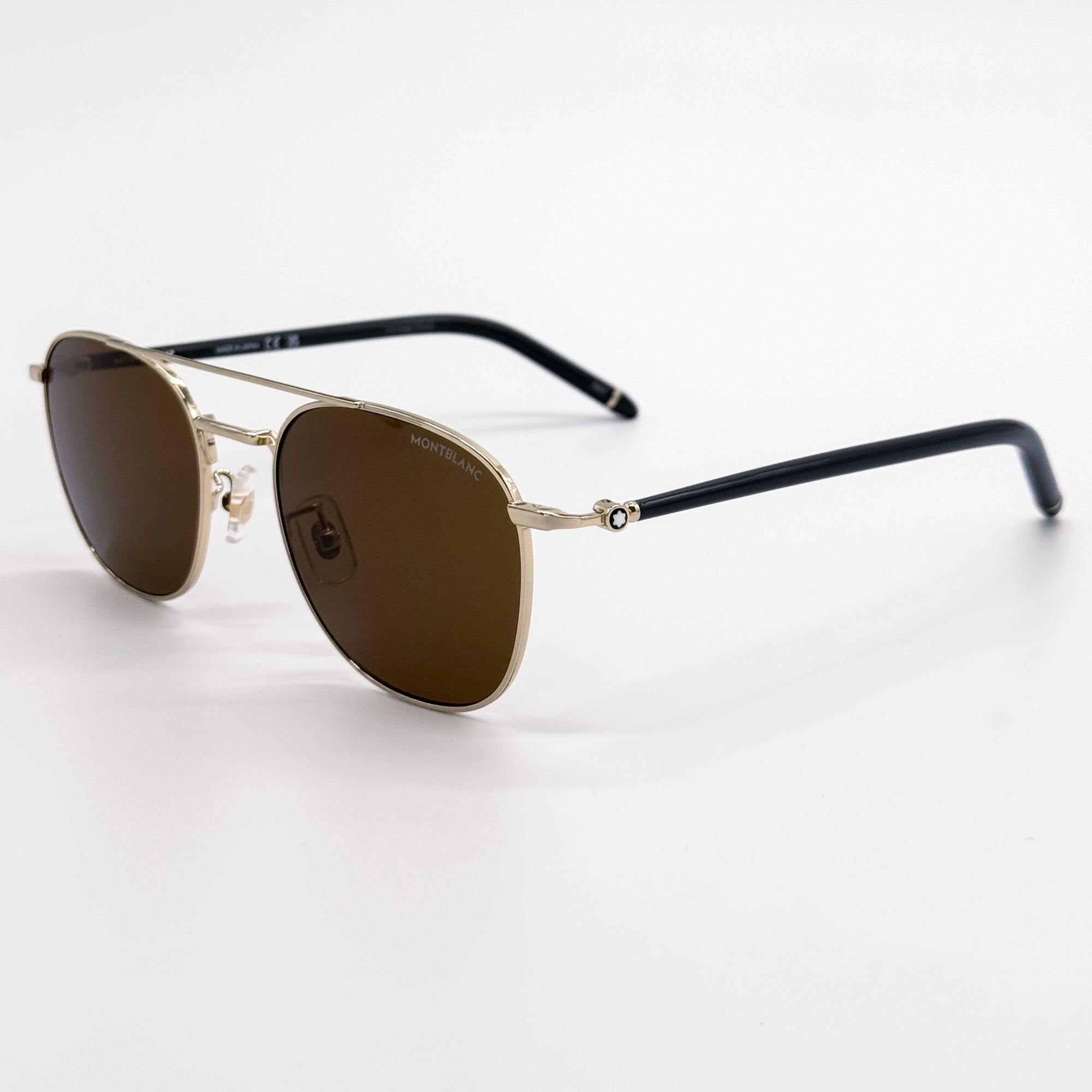 Montblanc NEW MONTBLANC SUNGLASSES MEN BLACK/BROWN MB0271S 004 EYEWEAR Size ONE SIZE - 6 Thumbnail