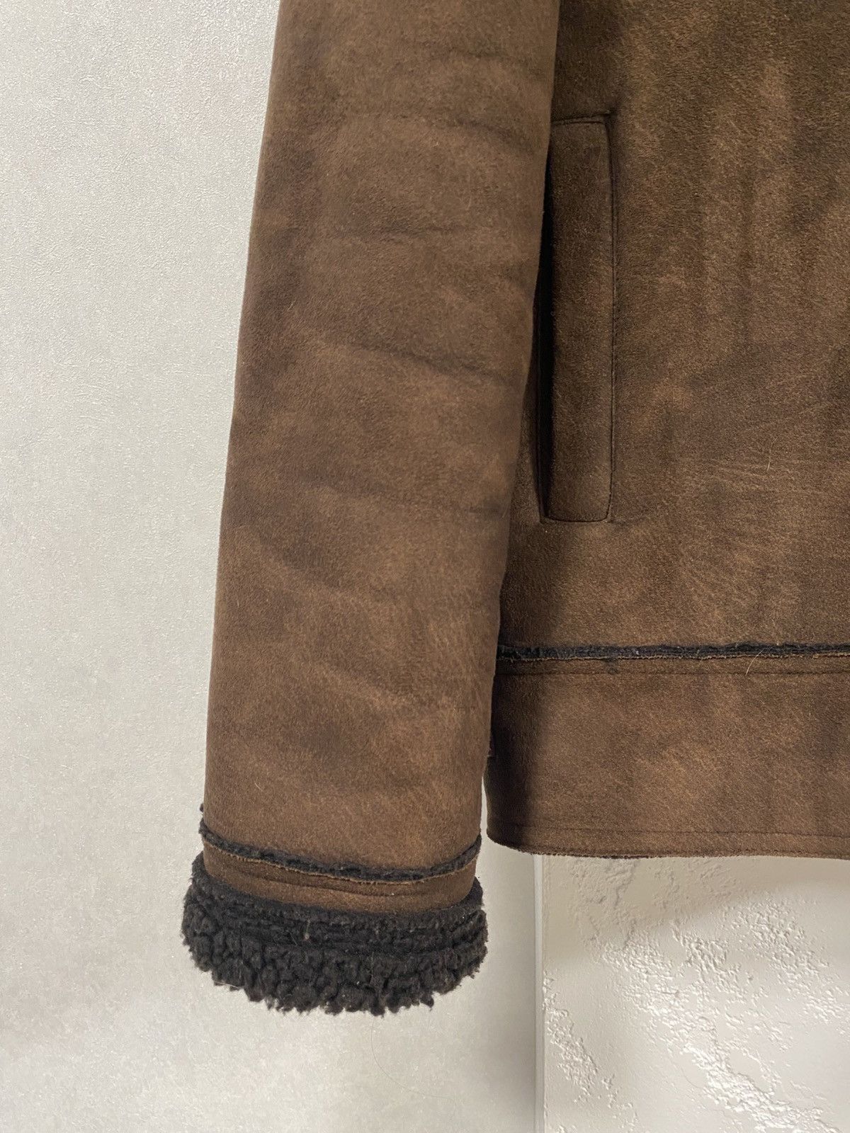 Zara Zara Shearling Coat B-3 Style Sheepskin Jacket Size: L Size US L / EU 52-54 / 3 - 2 Thumbnail