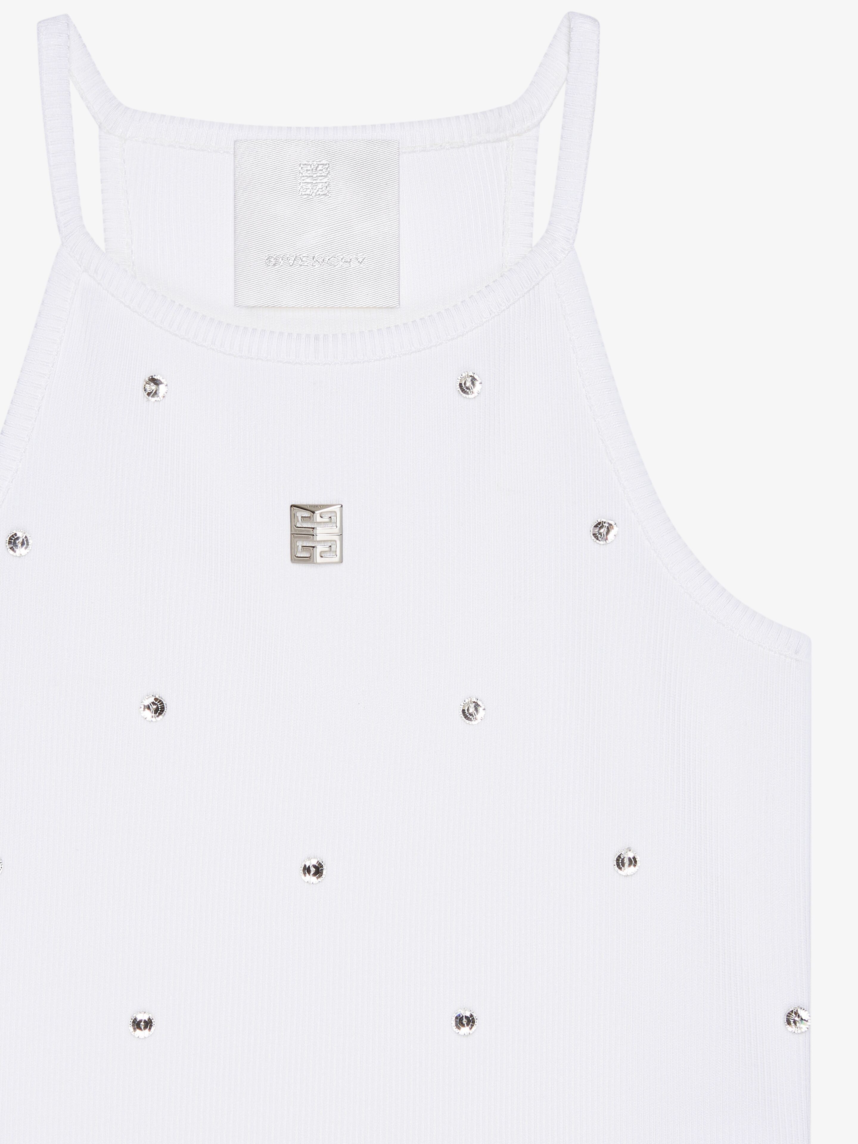 Givenchy o1srvl11e0225 Slim Fit Tank Top in White Size XL / US 12-14 / IT 48-50 - 2 Thumbnail