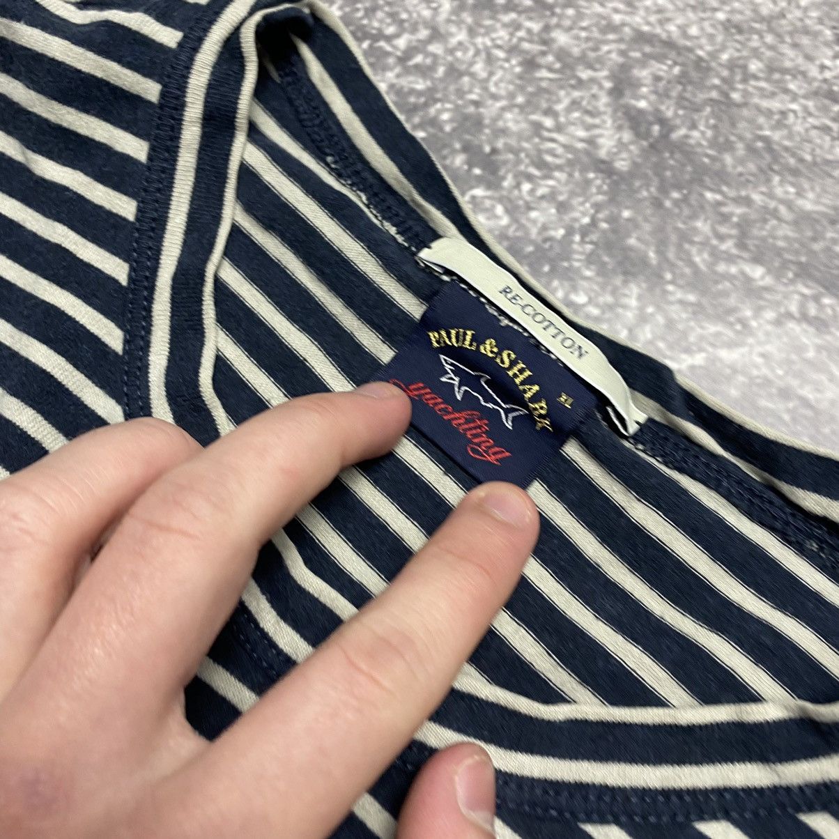 Designer × Paul & Shark Designer Paul Shark Small Patch logo Streetwear Longsleeve Size US XL / EU 56 / 4 - 5 Thumbnail