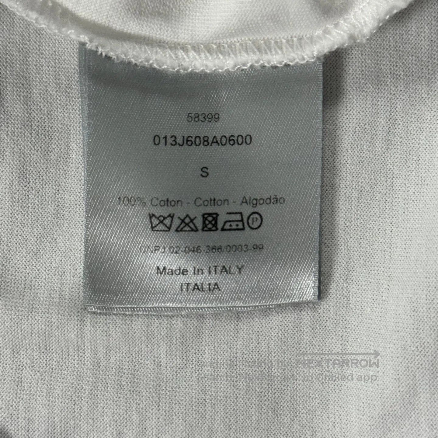 Dior Dior White Stamp Embroidery Short Sleeve. Size US S / EU 44-46 / 1 - 4 Thumbnail