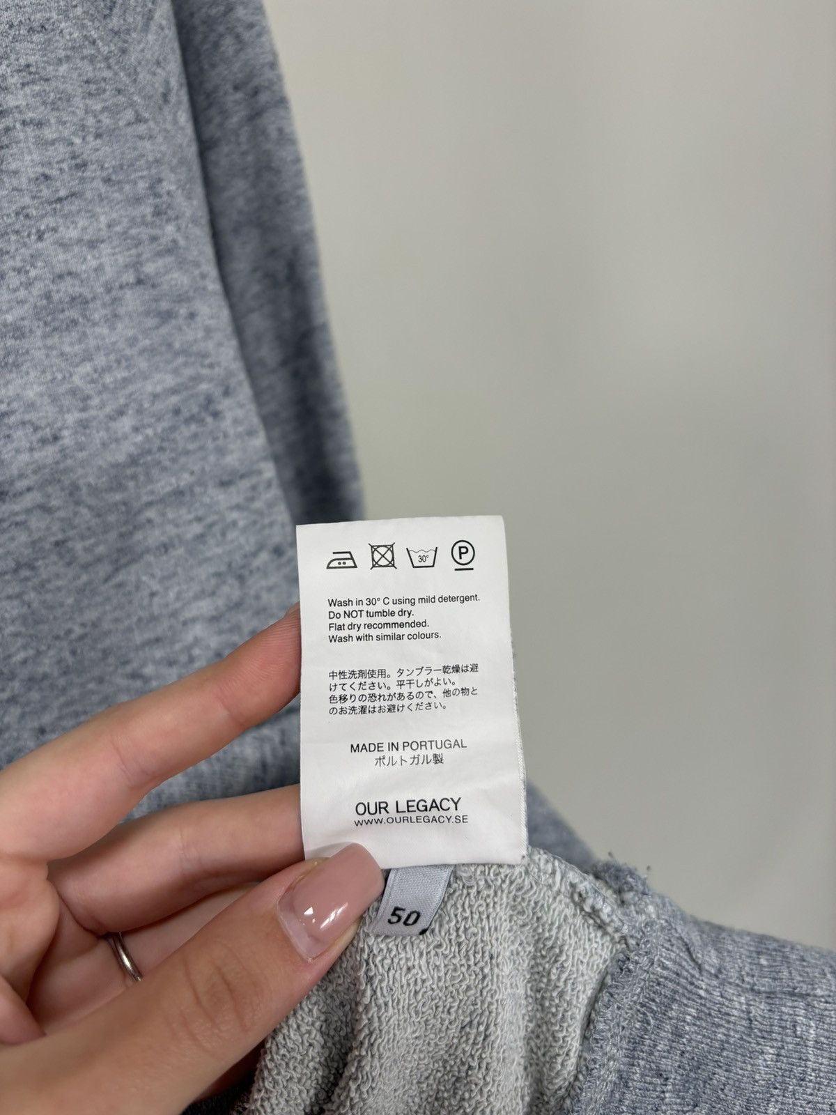 Our Legacy Our Legacy SS14 Grey Blue Melange Y2K Hype Sweatshirt Size US M / EU 48-50 / 2 - 9 Thumbnail