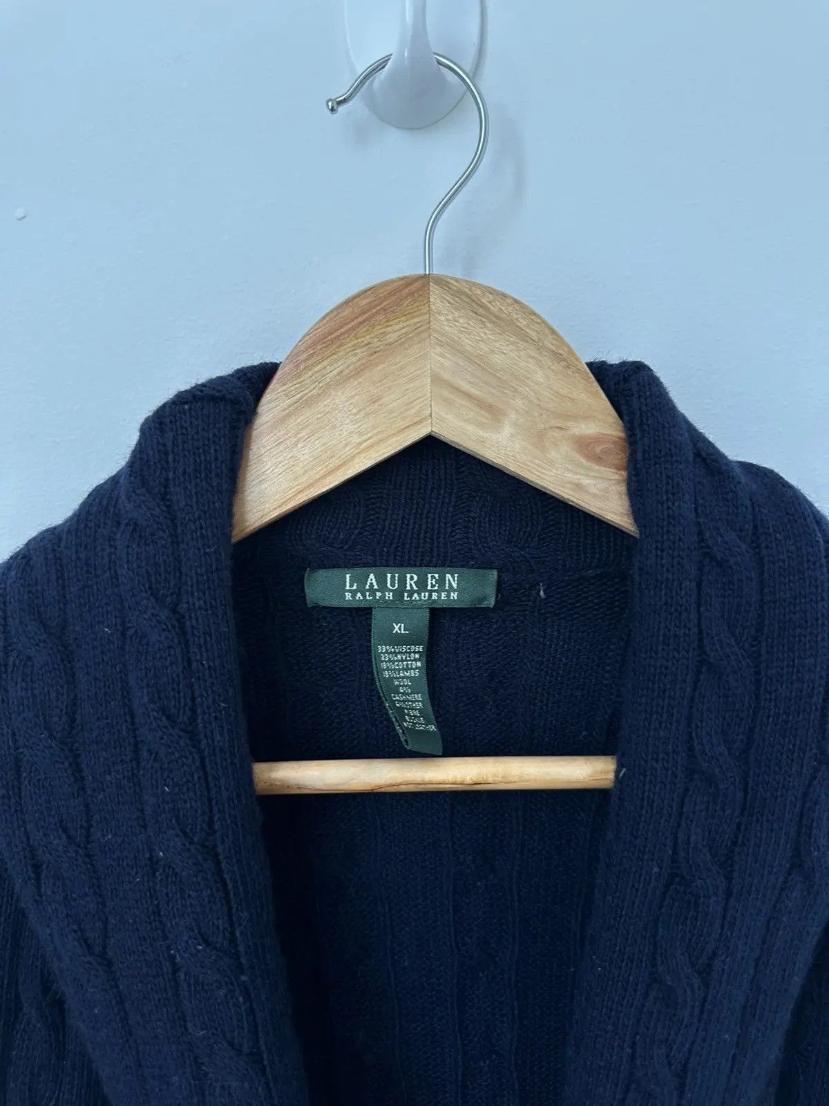 Polo Ralph Lauren Vintage Polo Ralph Lauren Blue Wool Kable Knit Long Dress Size US XL / EU 56 / 4 - 5 Thumbnail