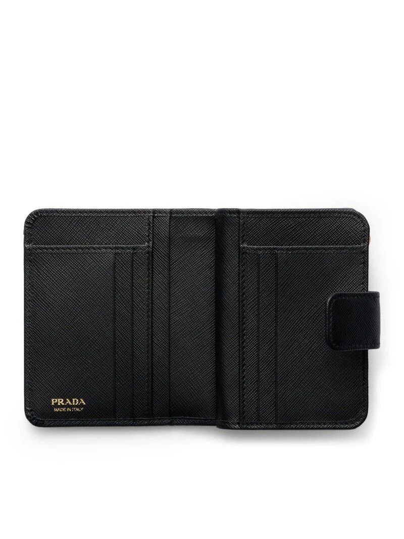 Prada PRADA Saffiano Black Leather Small Wallet New & Authentic Size ONE SIZE - 3 Thumbnail