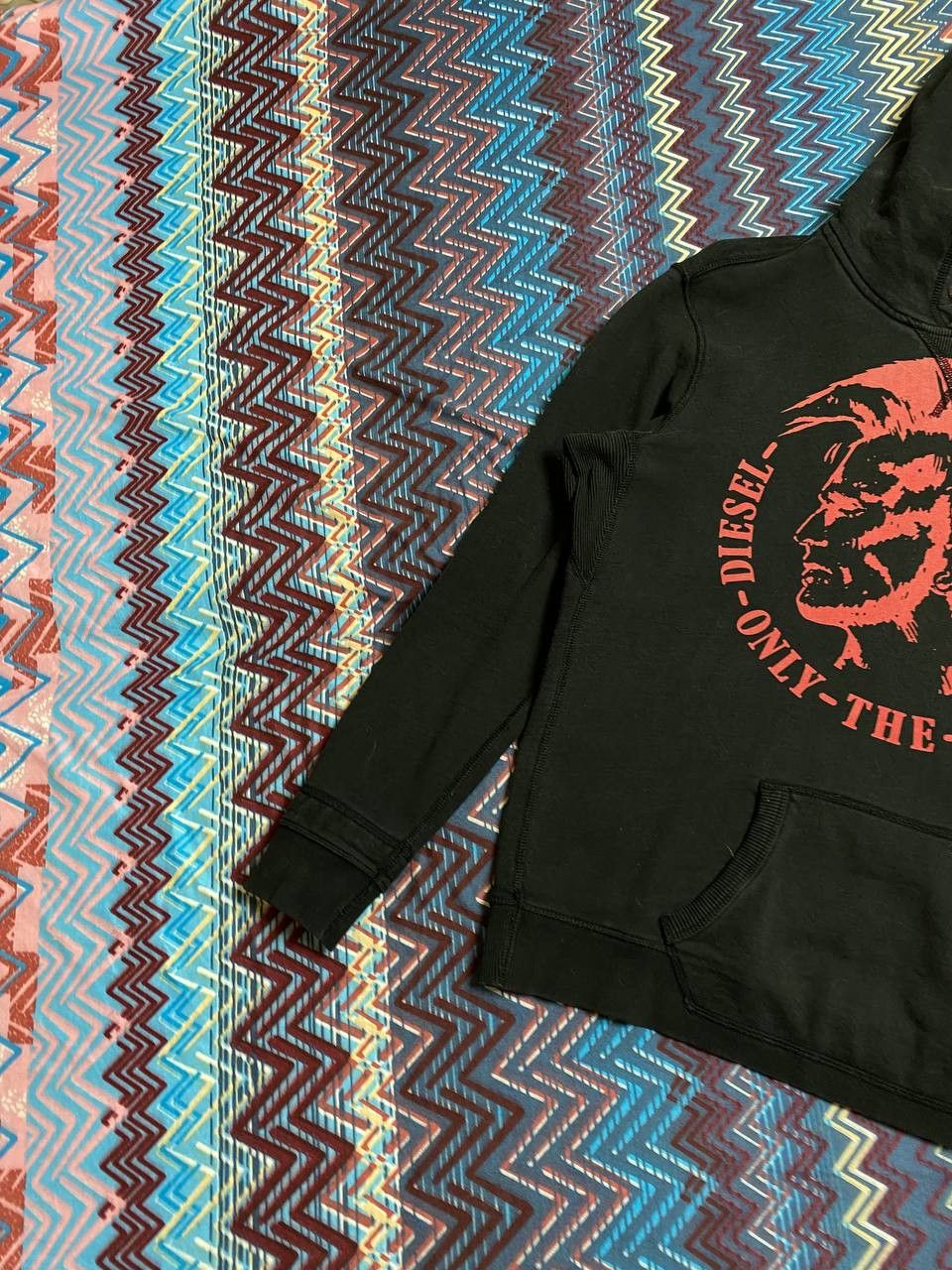 Diesel vintage streetwear Sweatshirt hoodie black big logo Diesel Size US S / EU 44-46 / 1 - 10 Thumbnail