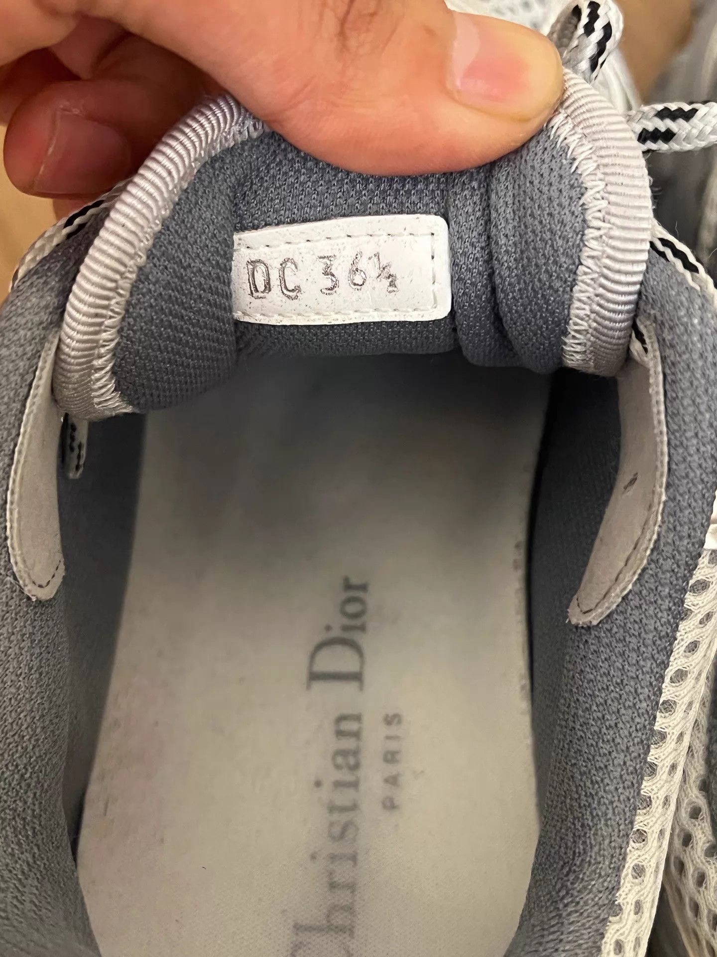 Dior DIOR Chrono Women's Gray Round-Toe Low-Top Sneakers Size US 6 / IT 36 - 6 Thumbnail