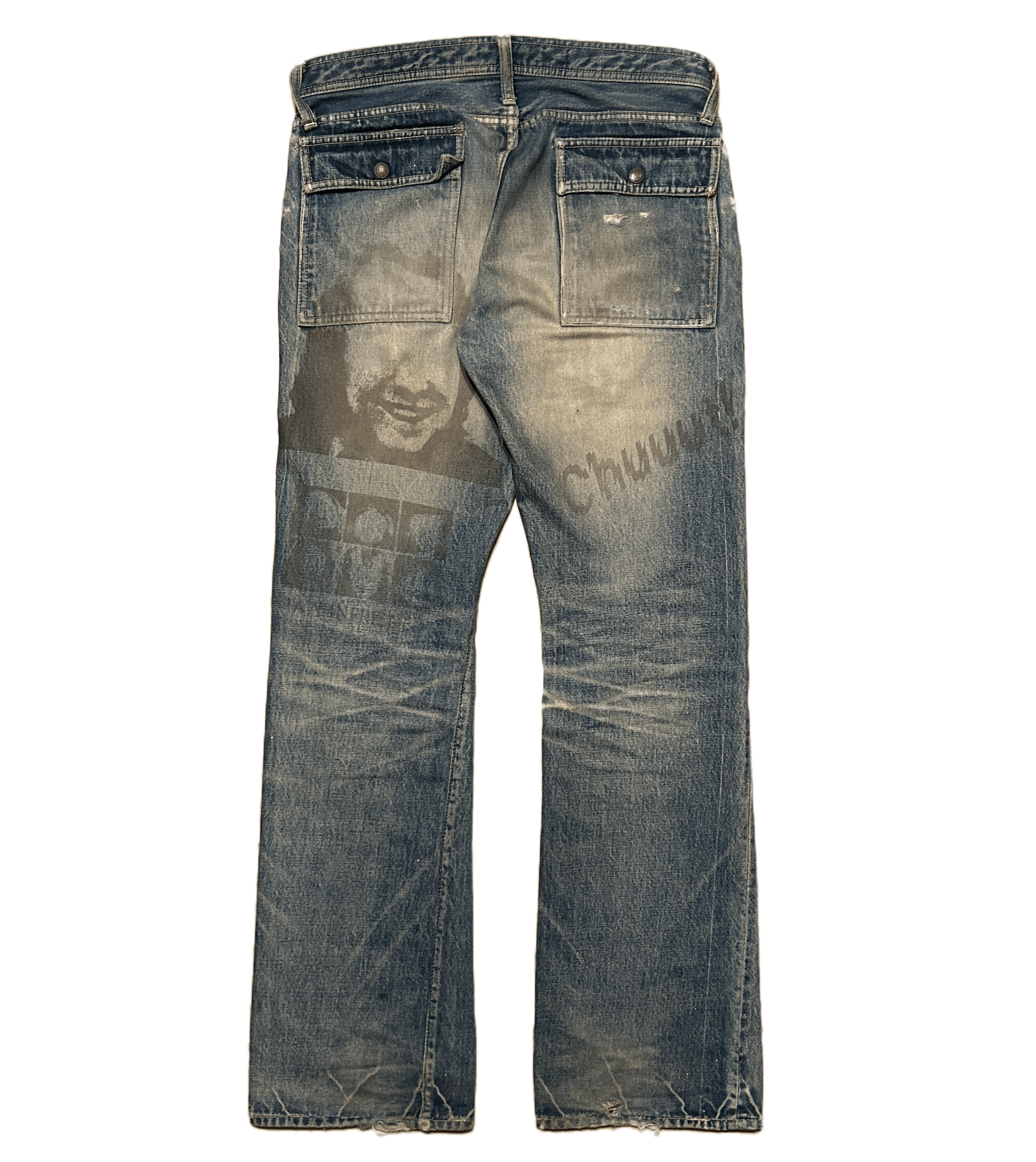 Pre-owned Undercover Ss06 Chuut Bootcut Denim In Indigo