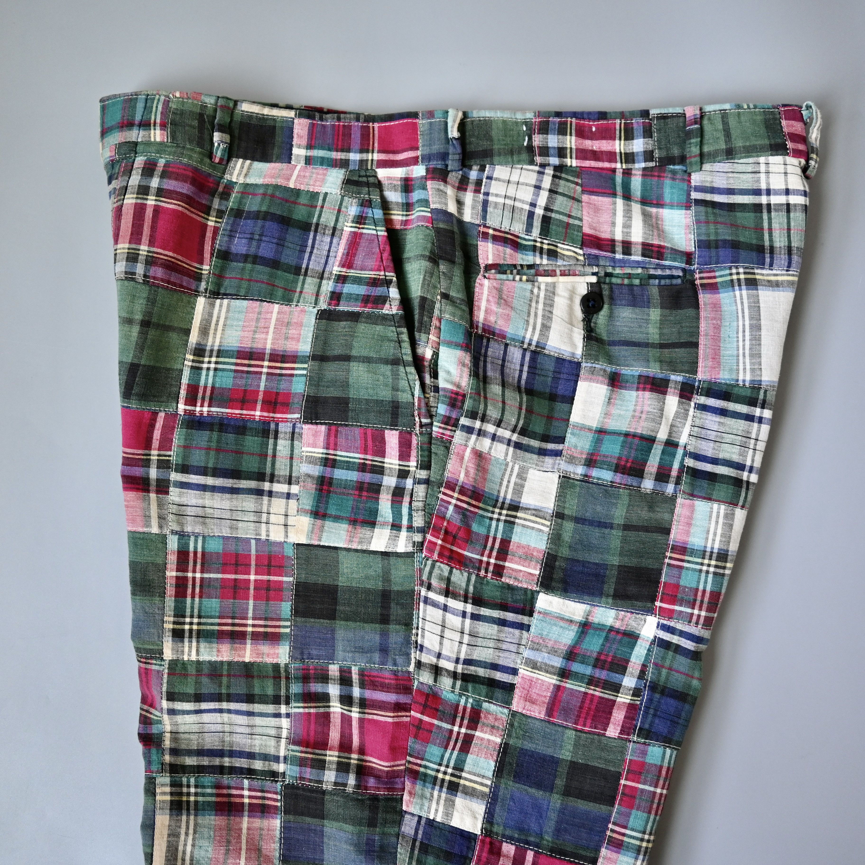 Brooks Brothers 1990s Brooks Brothers authentic madras patchwork trousers Size US 35 - 7 Thumbnail