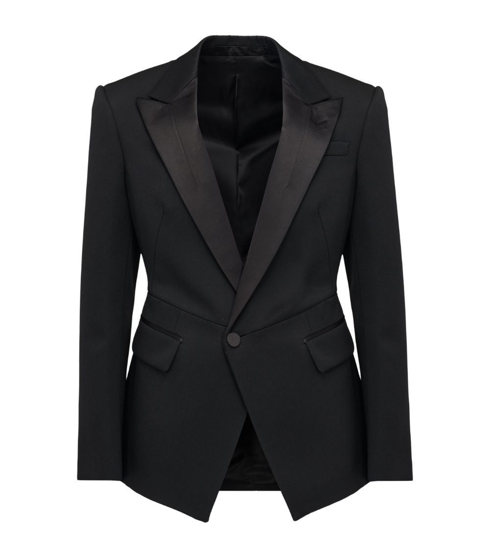 Alexander McQueen o1w1db10725 Twisted Waist Jacket in Black Size US M / EU 48-50 / 2 - 1 Preview