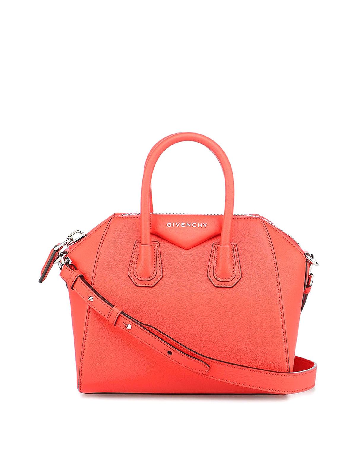 Givenchy o1srvl11e0824 Size: OS / Antigona Mini Leather Bag Light Red Size ONE SIZE - 1 Thumbnail