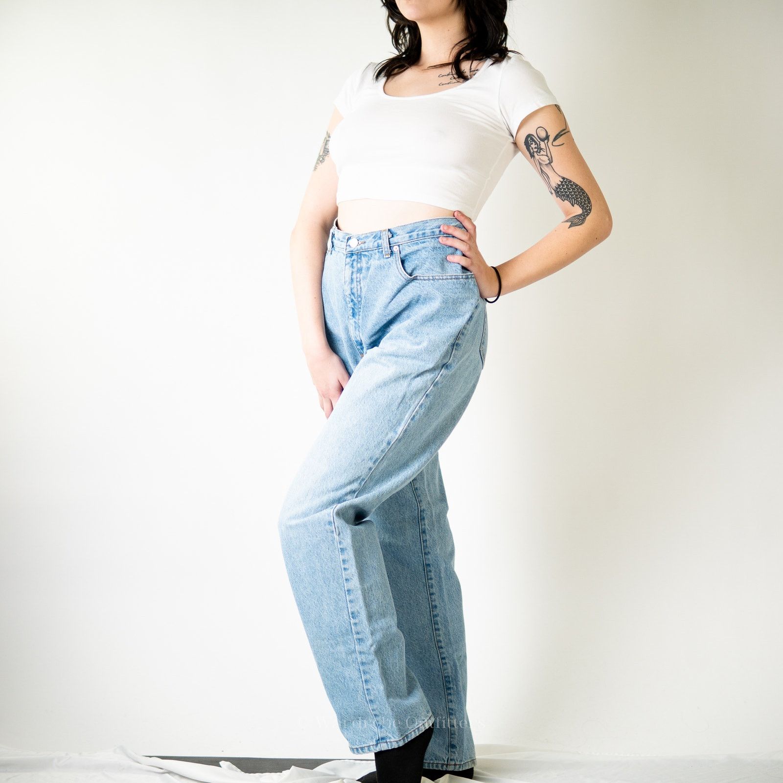 Guess Vintage 90s Guess Jeans High Rise Faded Distressed Jeans Size 37" - 7 Thumbnail
