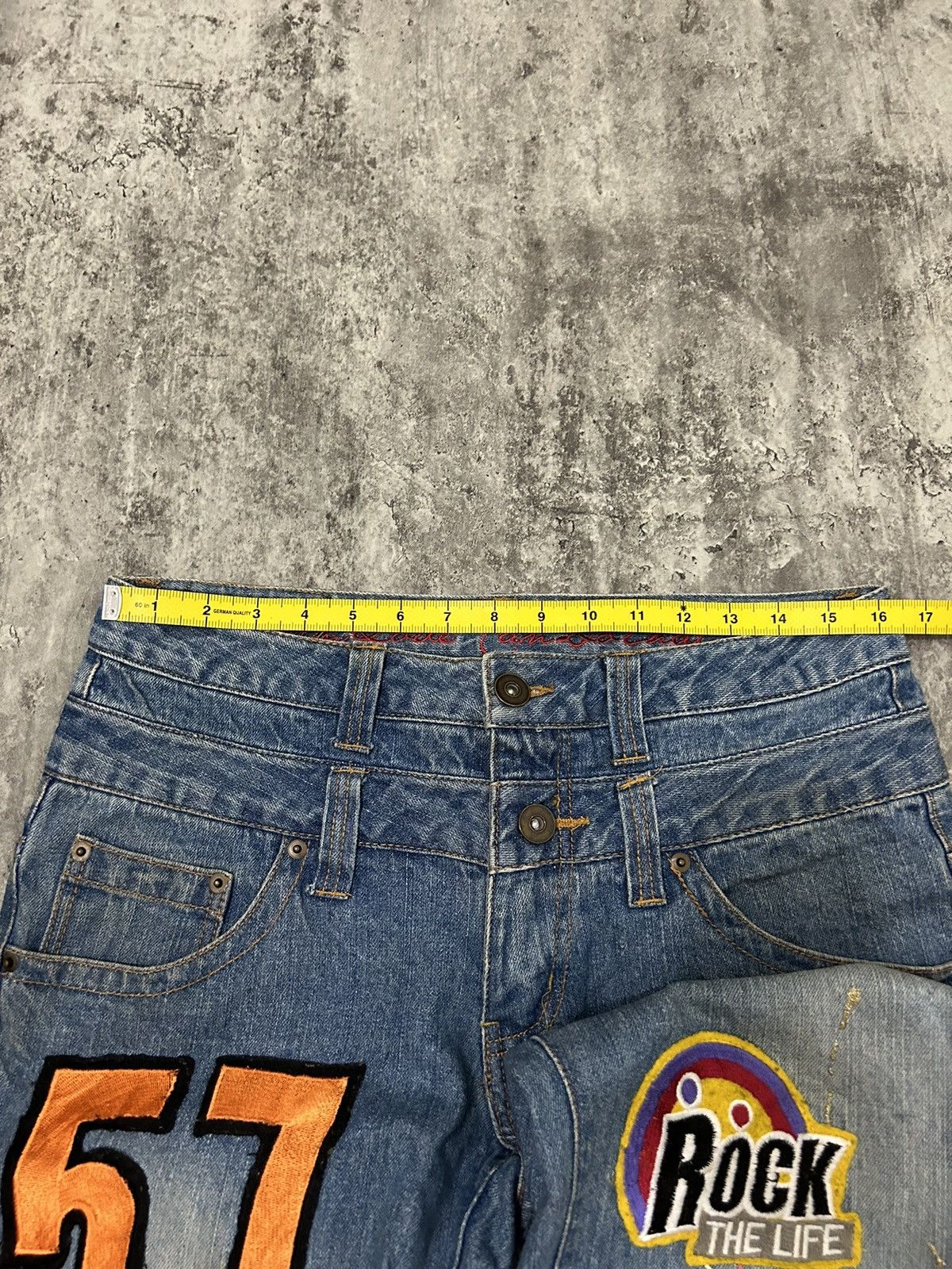 Hysteric Glamour Daily News Double Waist Paint Free Scope Distressed Jeans Size US 32 / EU 48 - 18 Thumbnail
