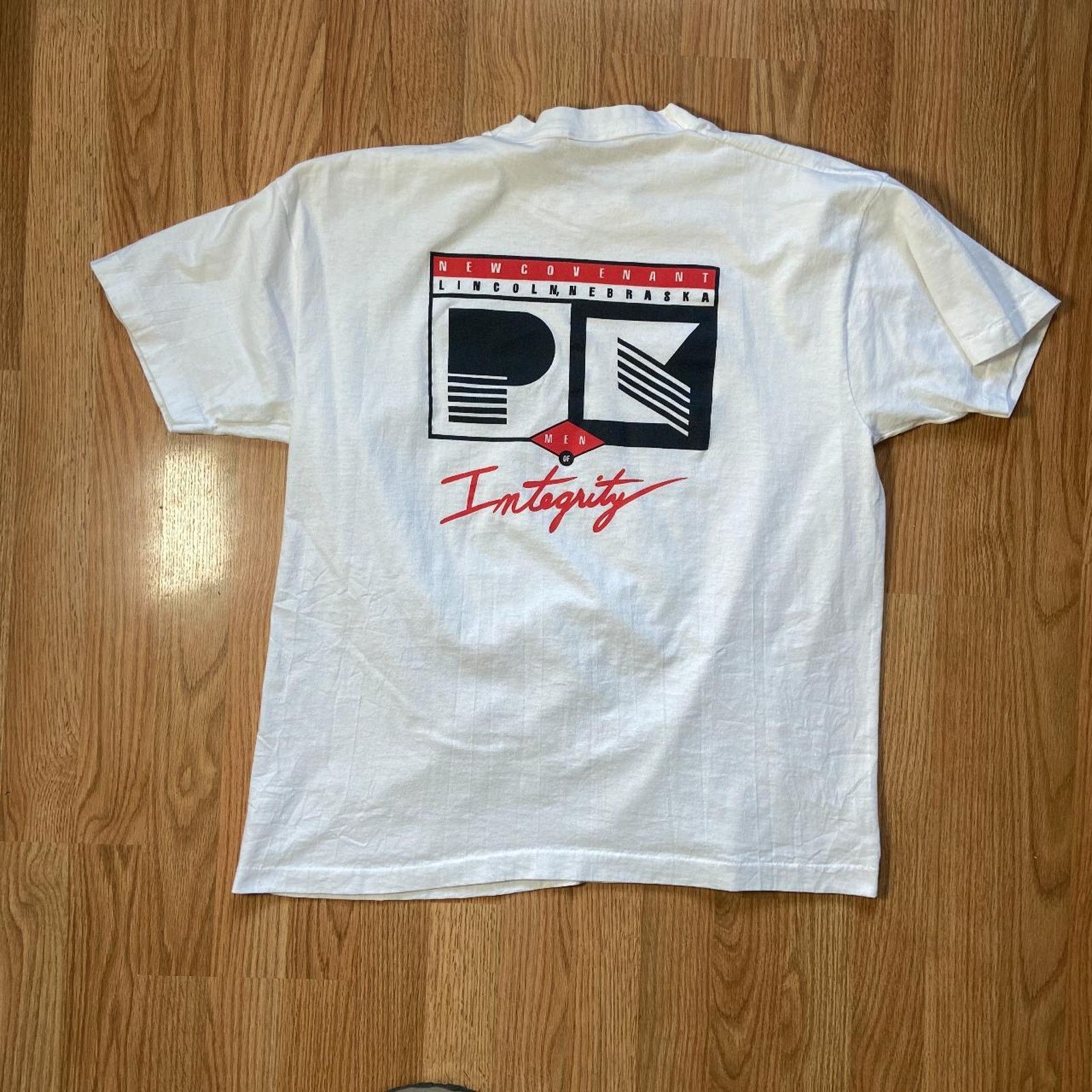 Fruit Of The Loom 90s god jesus tee shirt Size US XL / EU 56 / 4 - 5 Thumbnail