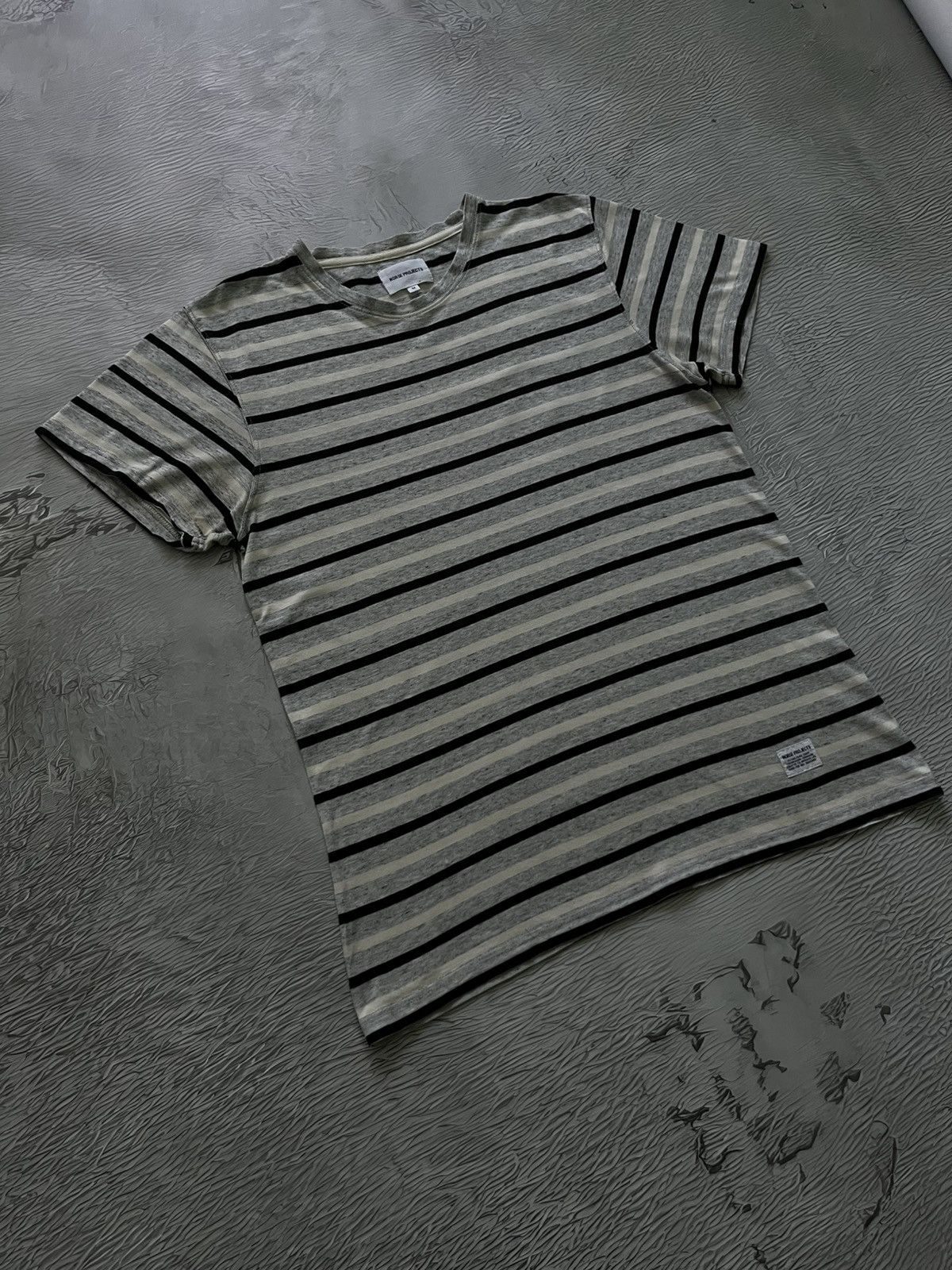 Norse Projects Norse Project Strip T-Shirt Copenhagen Streetwear Gray Size US M / EU 48-50 / 2 - 1 Thumbnail