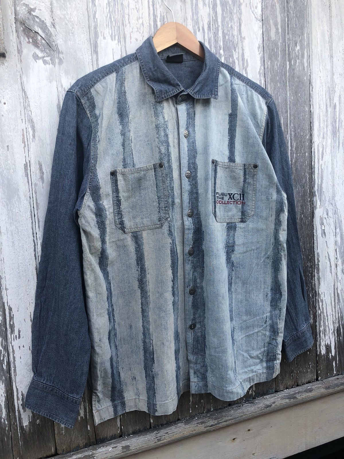 Fubu × Vintage 🔥Vintage Y2K🔥Fubu Collection Denim Longsleeve Size US L / EU 52-54 / 3 - 6 Thumbnail
