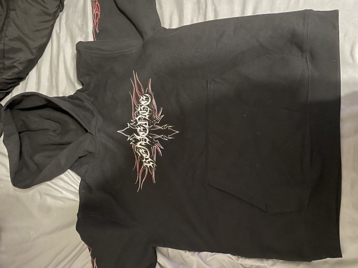 Revenge Revenge Flaming Cross Hoodie Black Size US L / EU 52-54 / 3 - 2 Thumbnail