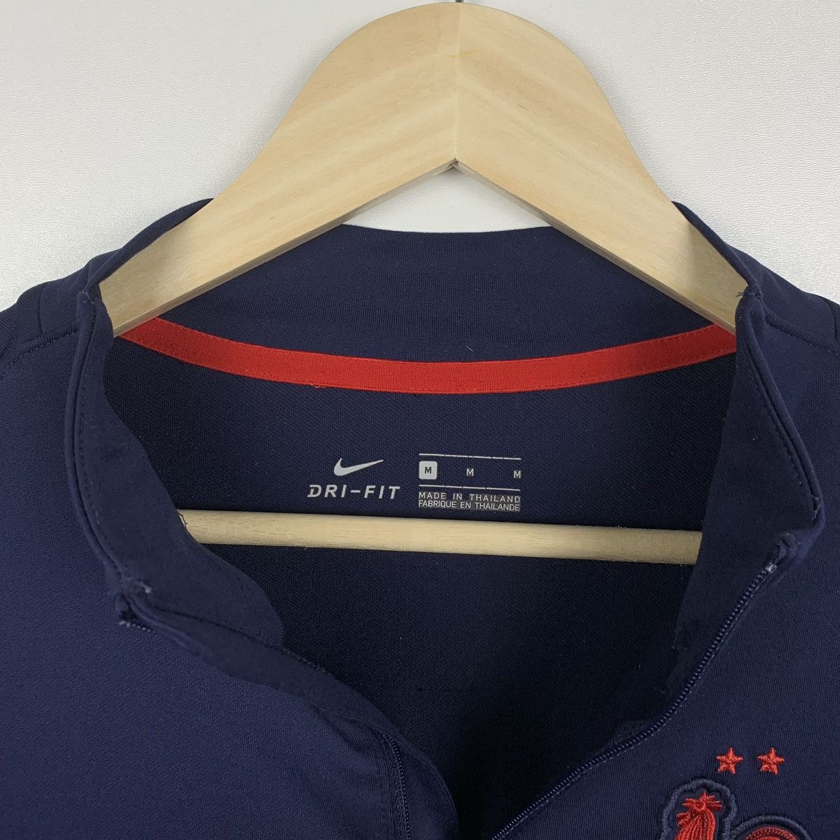 Nike Nike FFF Strike France Long Sleeve Jersey Size M Zip Top Size US M / EU 48-50 / 2 - 4 Thumbnail