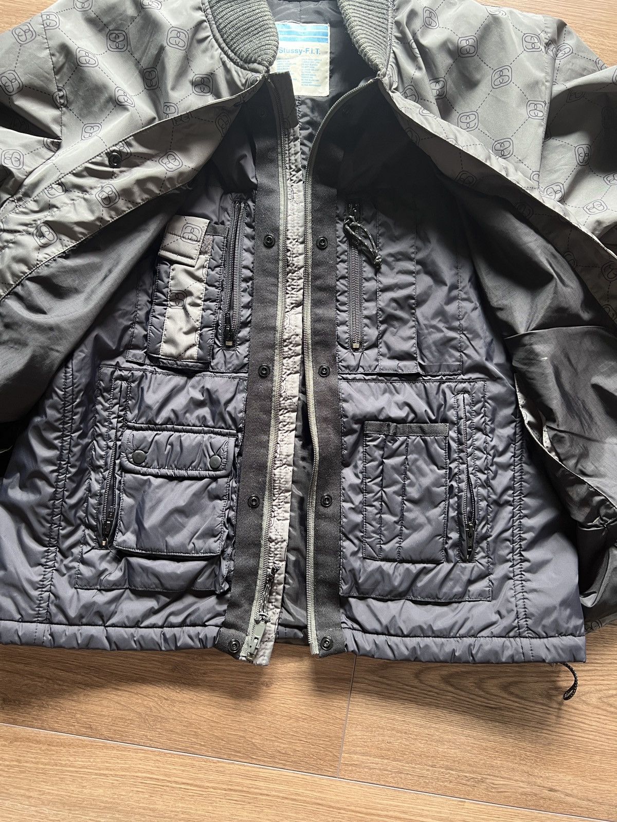 Stussy Vintage Stussy F.I.T. Monogram Jacket Size US M / EU 48-50 / 2 - 7 Thumbnail