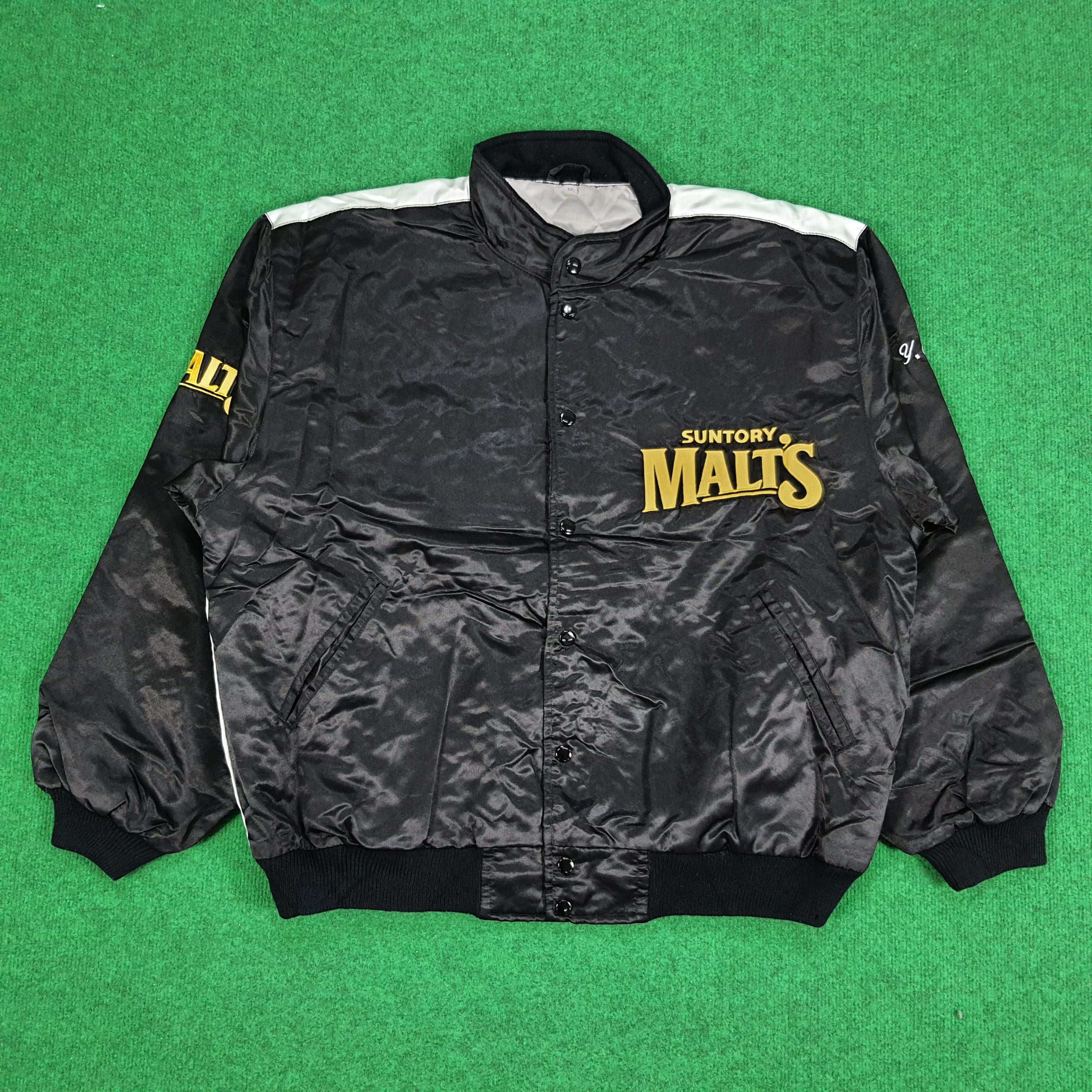 MLB × Vintage Vintage MLB Suntory Malt's Baseball Team Bomber Jacket Size US XXL / EU 58 / 5 - 3 Thumbnail