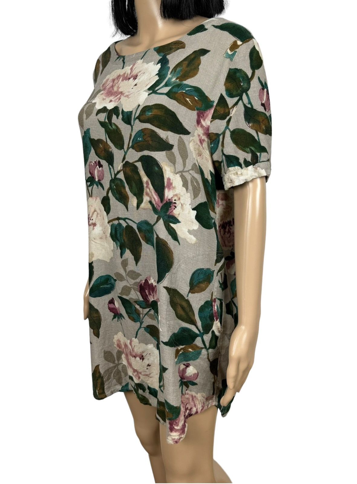Designer Puo Dou Dou Mini Shift Dress Floral Printed Cotton size S Size S / US 4 / IT 40 - 7 Thumbnail