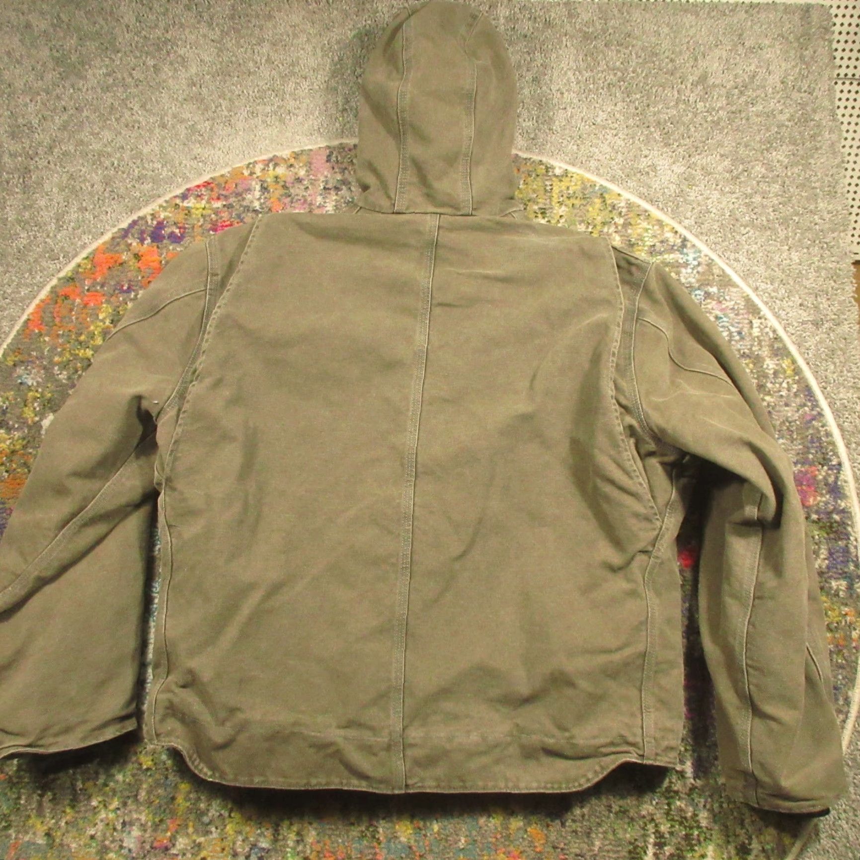 Carhartt VINTAGE Carhartt Jacket Bomber Hooded Lined 2XL Mens Brown Grunge Logo Mid-Length Walking Casual Workwear 90s Mexico Size US XXL / EU 58 / 5 - 2 Thumbnail