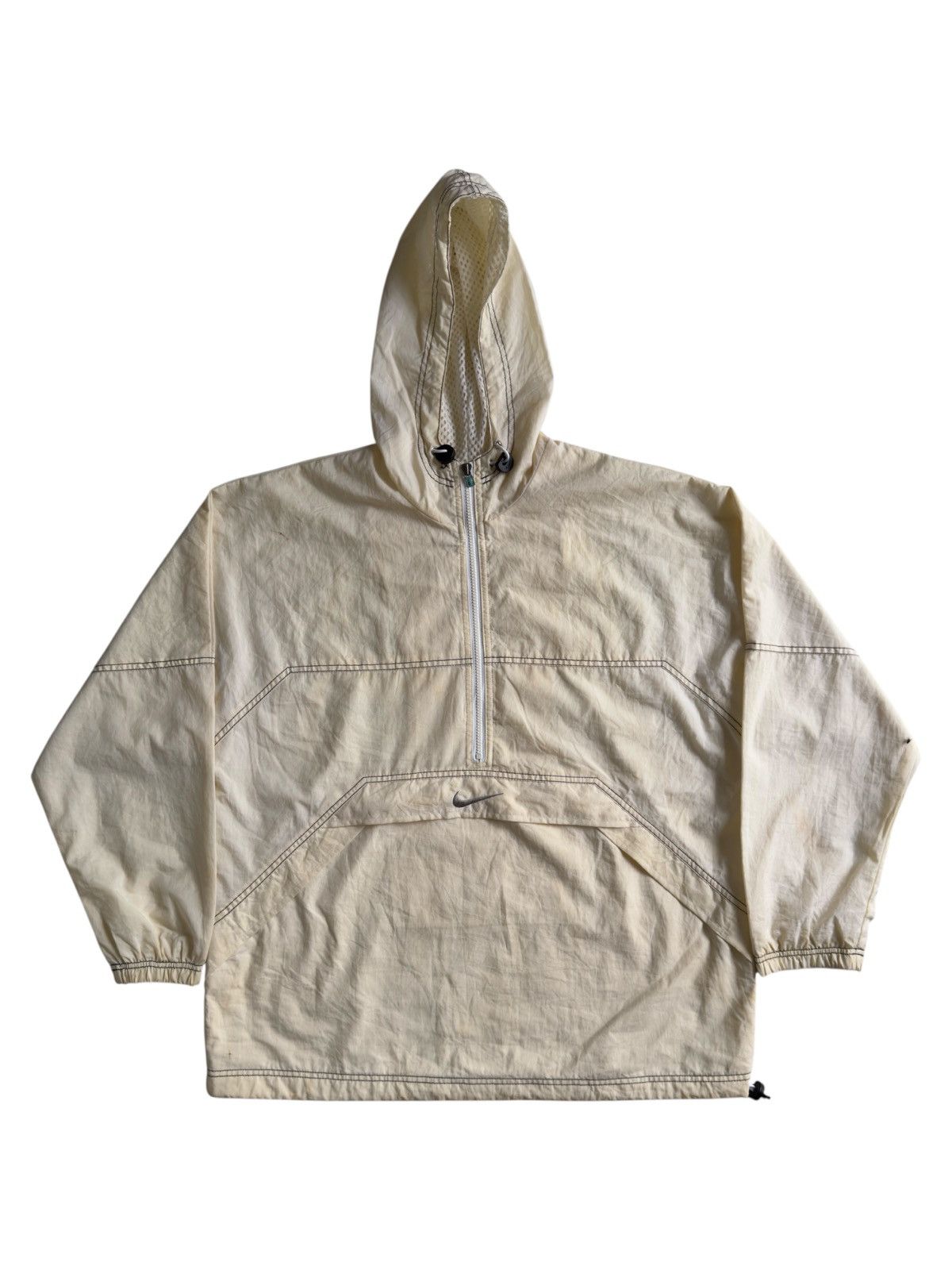 Nike VERY RARE VINTAGE JACKET CAGOULE NIKE CENTER SWOOSH Size US M / EU 48-50 / 2 - 1 Thumbnail