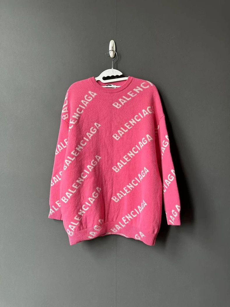 Balenciaga Balenciaga Pink bullet screen sweater Size US XS / EU 42 / 0 - 1 Thumbnail