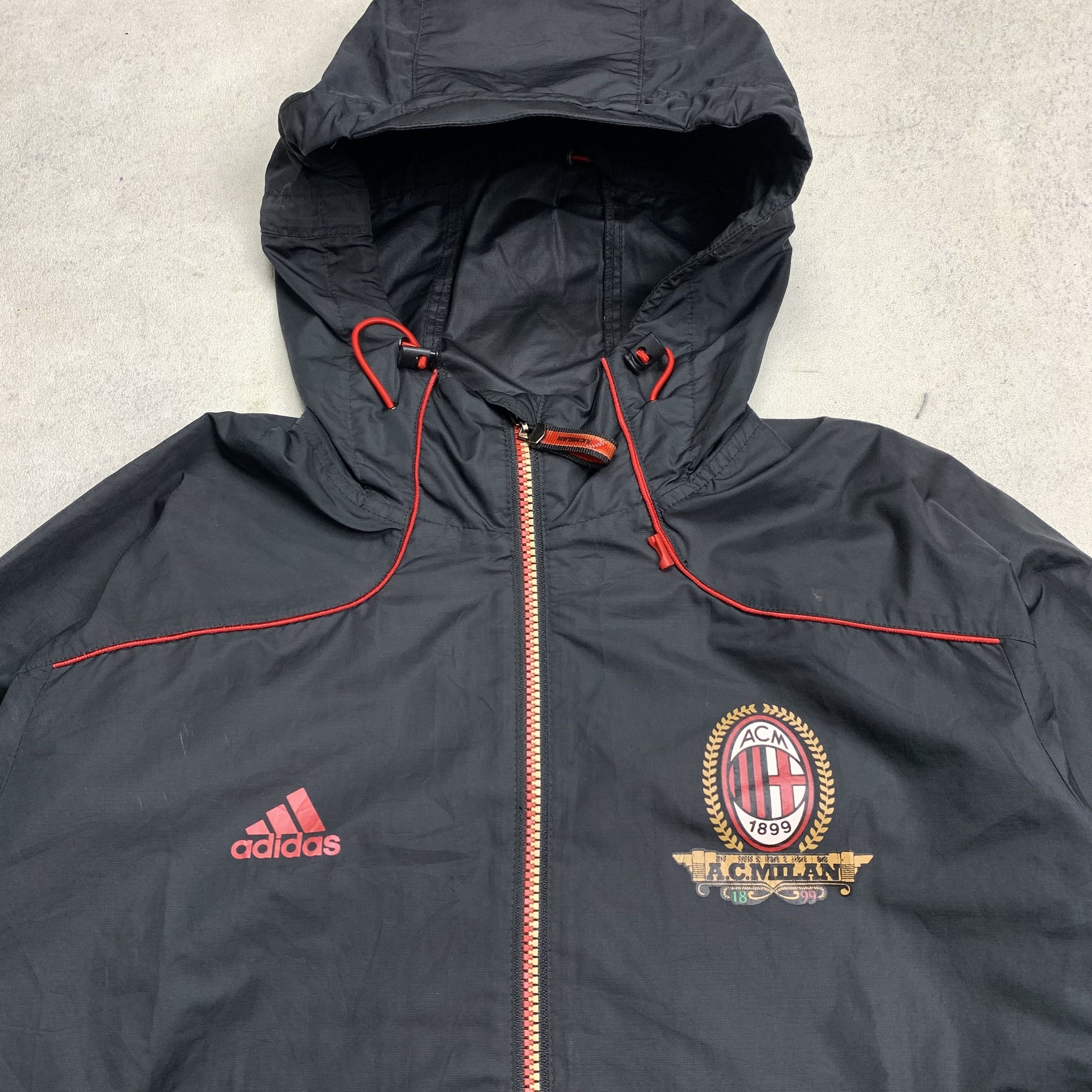 Adidas Adidas AC Milan Y2K Gorpcore Windbreaker Jacket Size US M / EU 48-50 / 2 - 4 Thumbnail