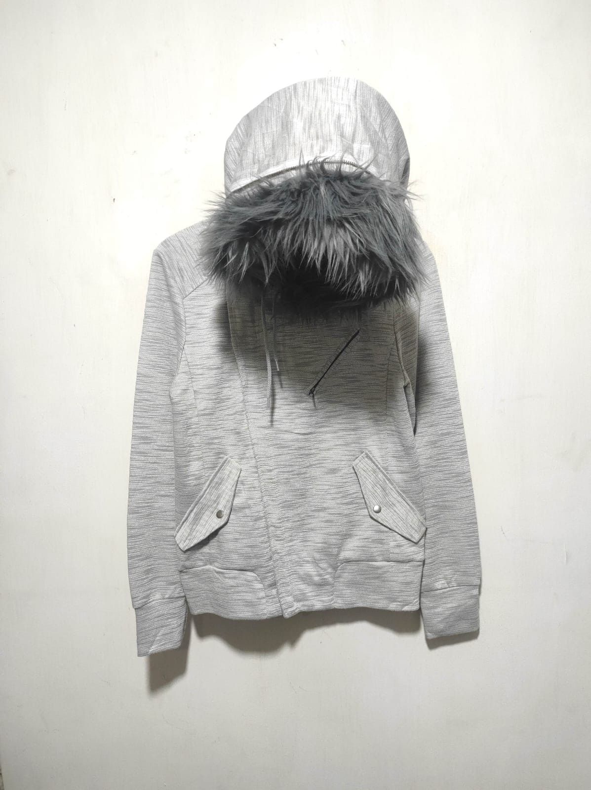 Japanese Brand Blue Tornado Asymetrycal double zip fur hoodie LGB style Size US S / EU 44-46 / 1 - 2 Thumbnail