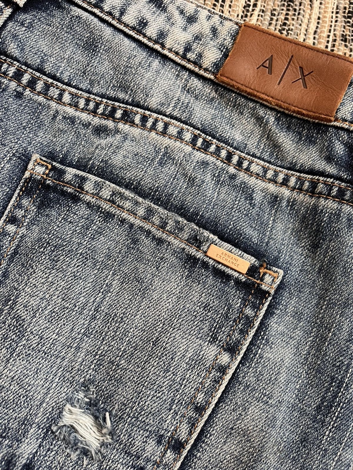 Armani Exchange × Vintage Armani Exchange skirt luxury distressed faded style Size 28" / US 6 / IT 42 - 12 Thumbnail