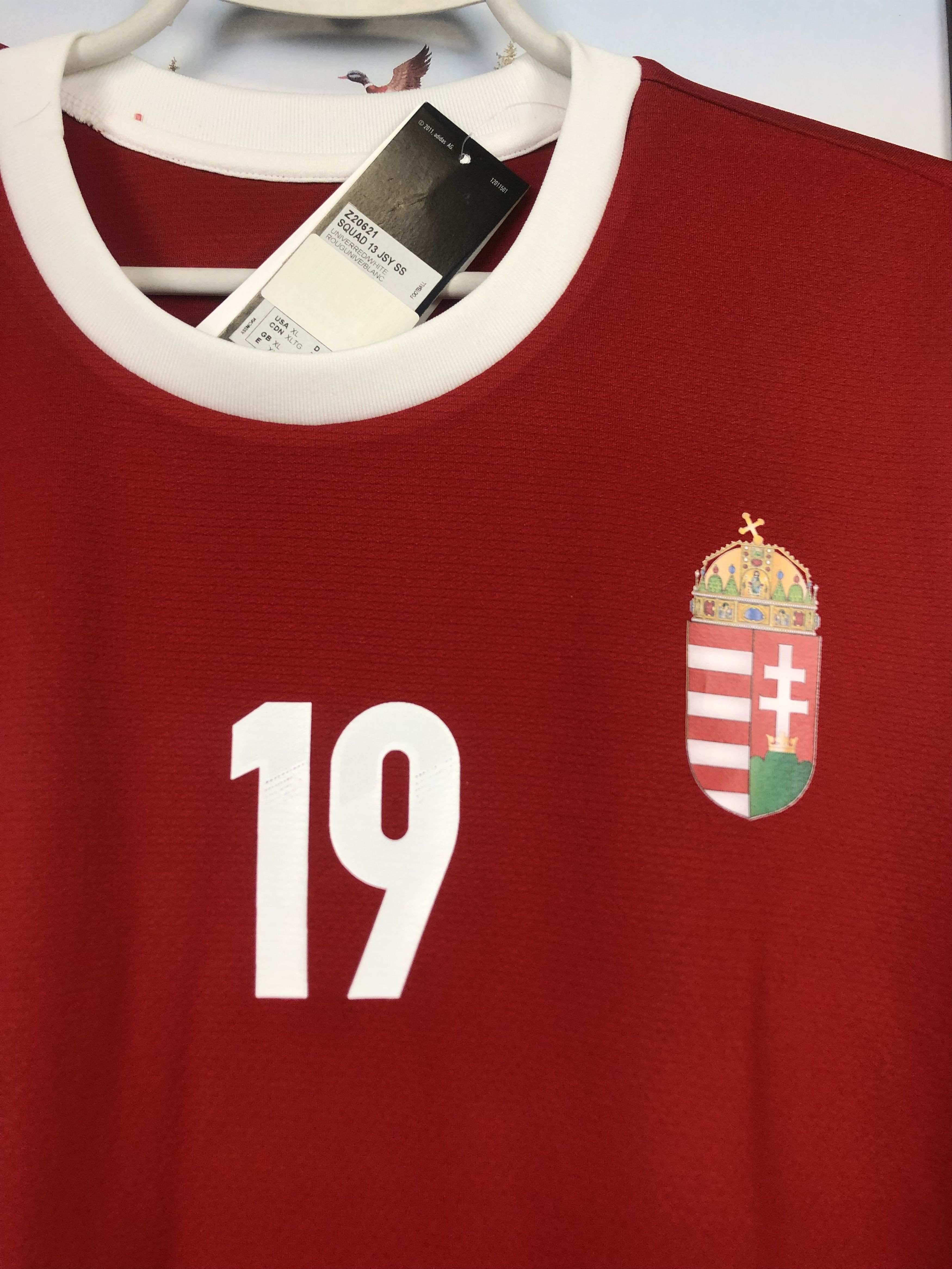 Adidas Hungary football shirt 2012 #19 Koltai Jersey New Rare Size US XL / EU 56 / 4 - 7 Thumbnail