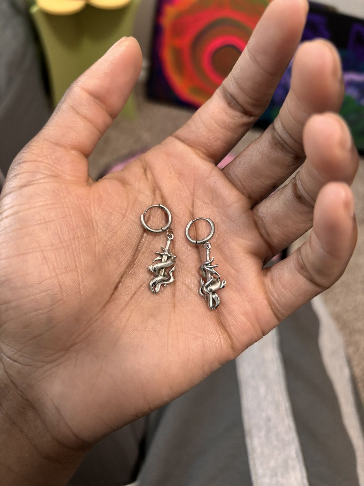 Vintage × Yordy Yordy Cross Dangle Earrings Size ONE SIZE - 4 Thumbnail
