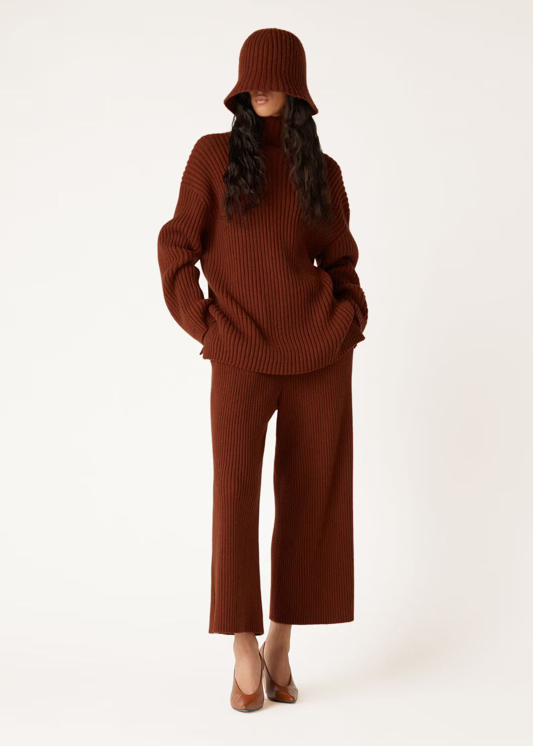 Loro Piana o1w1db10825 FAO2823 Fobello Turtleneck Sweater in Brown Size S / US 4 / IT 40 - 2 Thumbnail